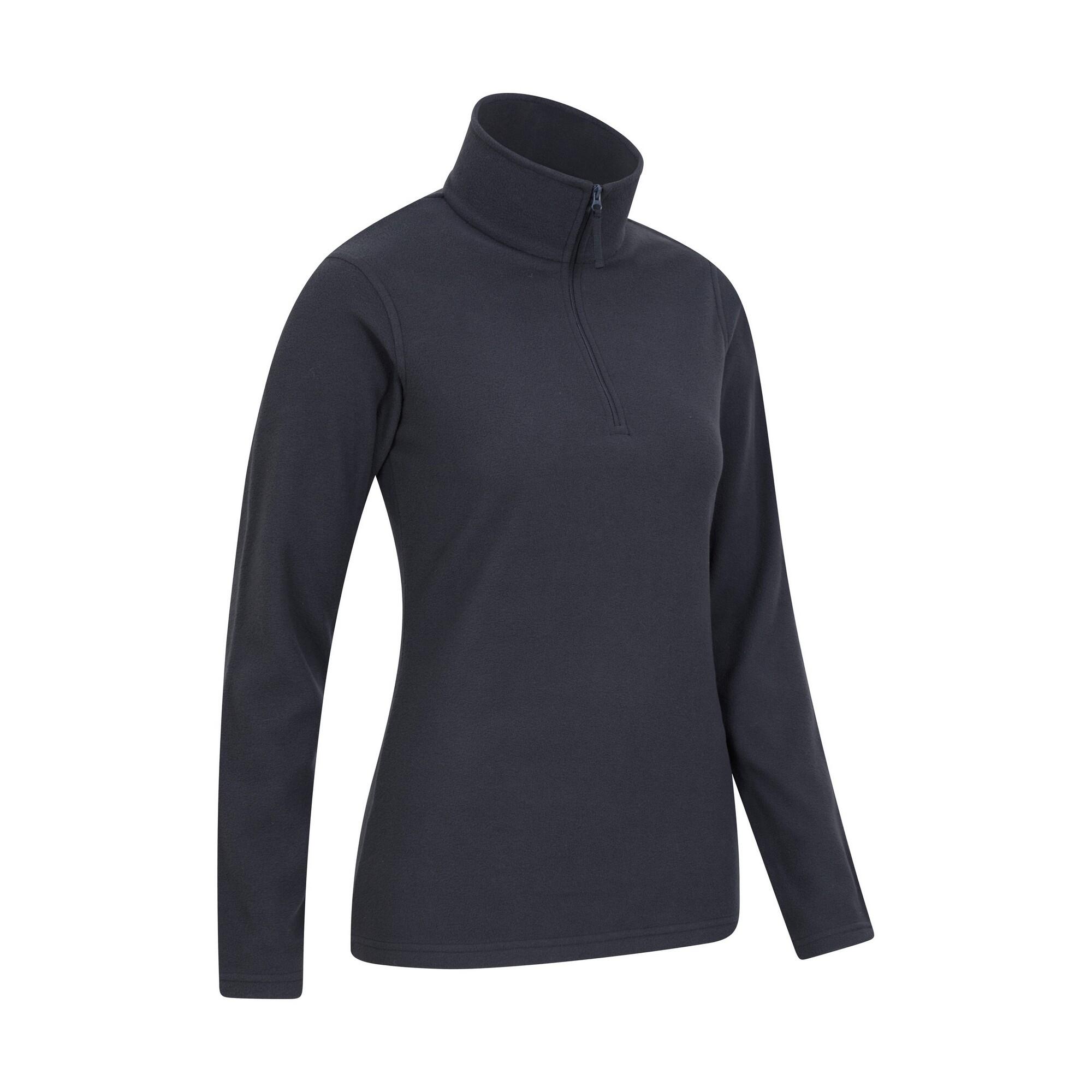 Felpa In Pile Donna Mountain Warehouse Camber II Blu Scuro 3/4