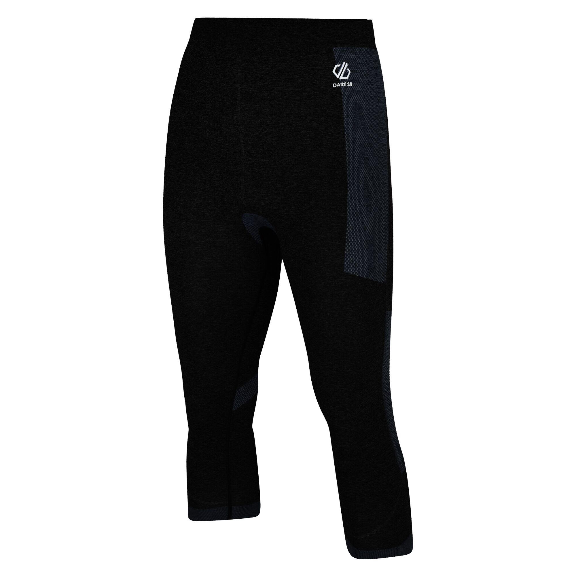 Mens In The Zone 3/4 Base Layer Leggings (Black) 3/5