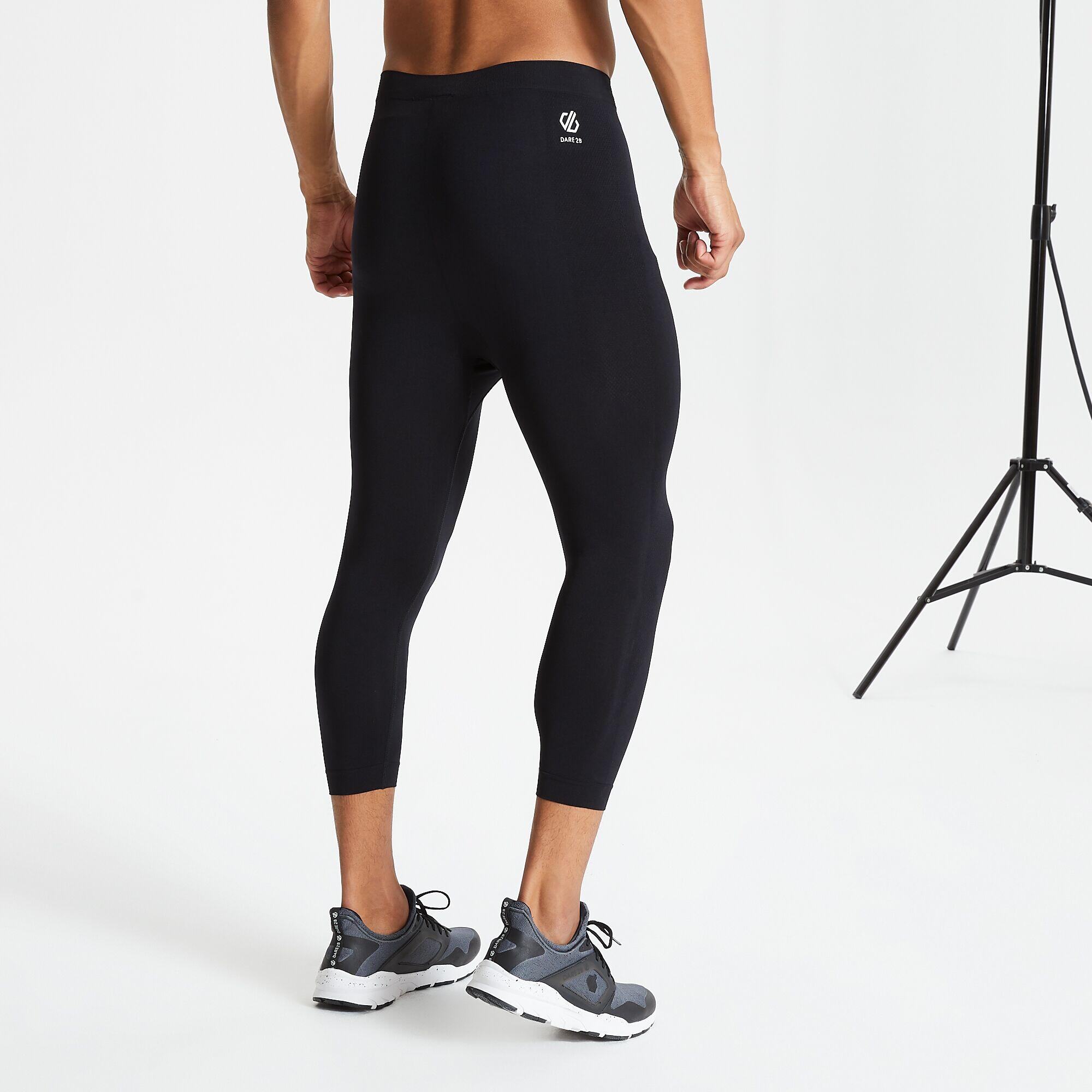 Mens In The Zone 3/4 Base Layer Leggings (Black) 4/5