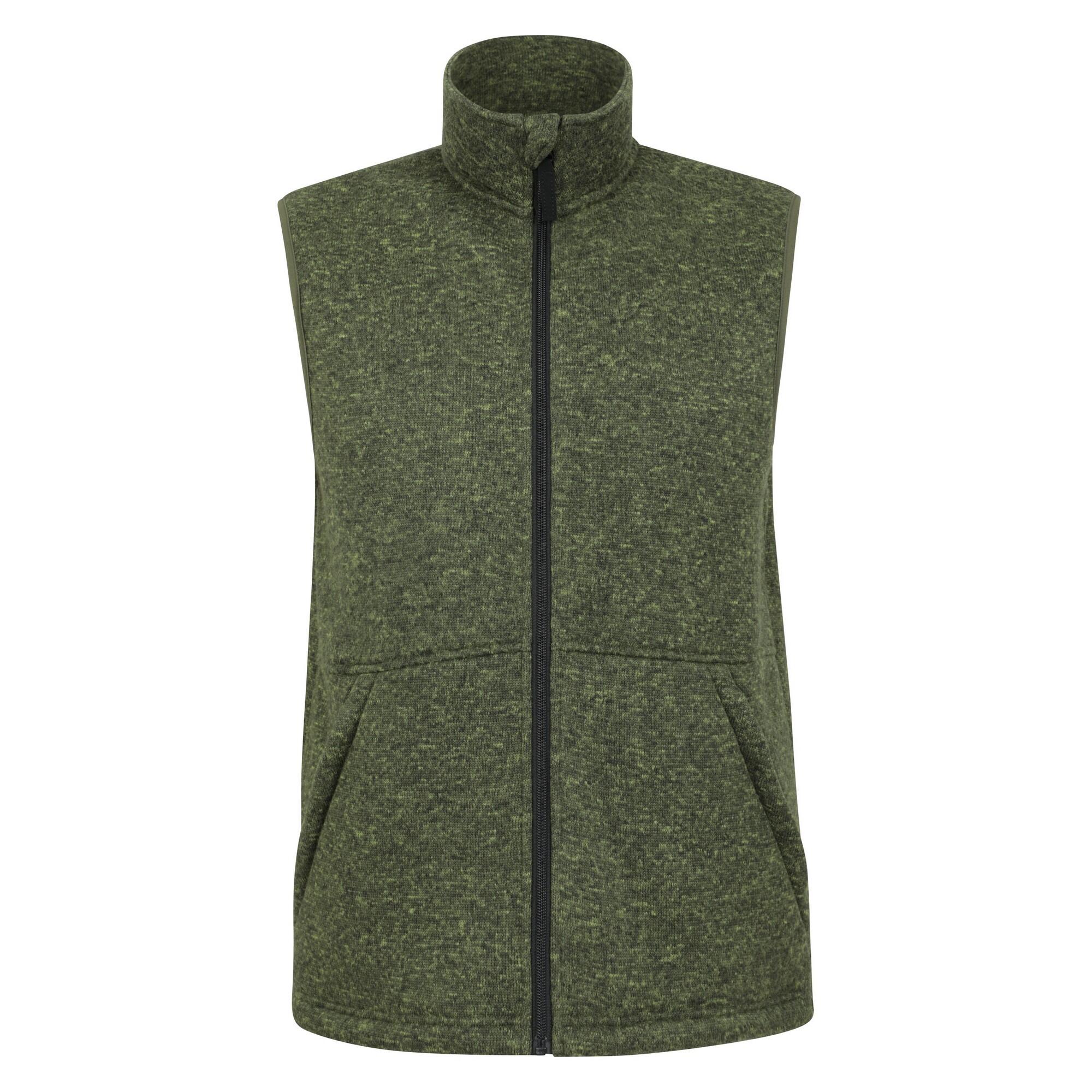 MOUNTAIN WAREHOUSE Mens Idris Fleece Gilet (Khaki Green)