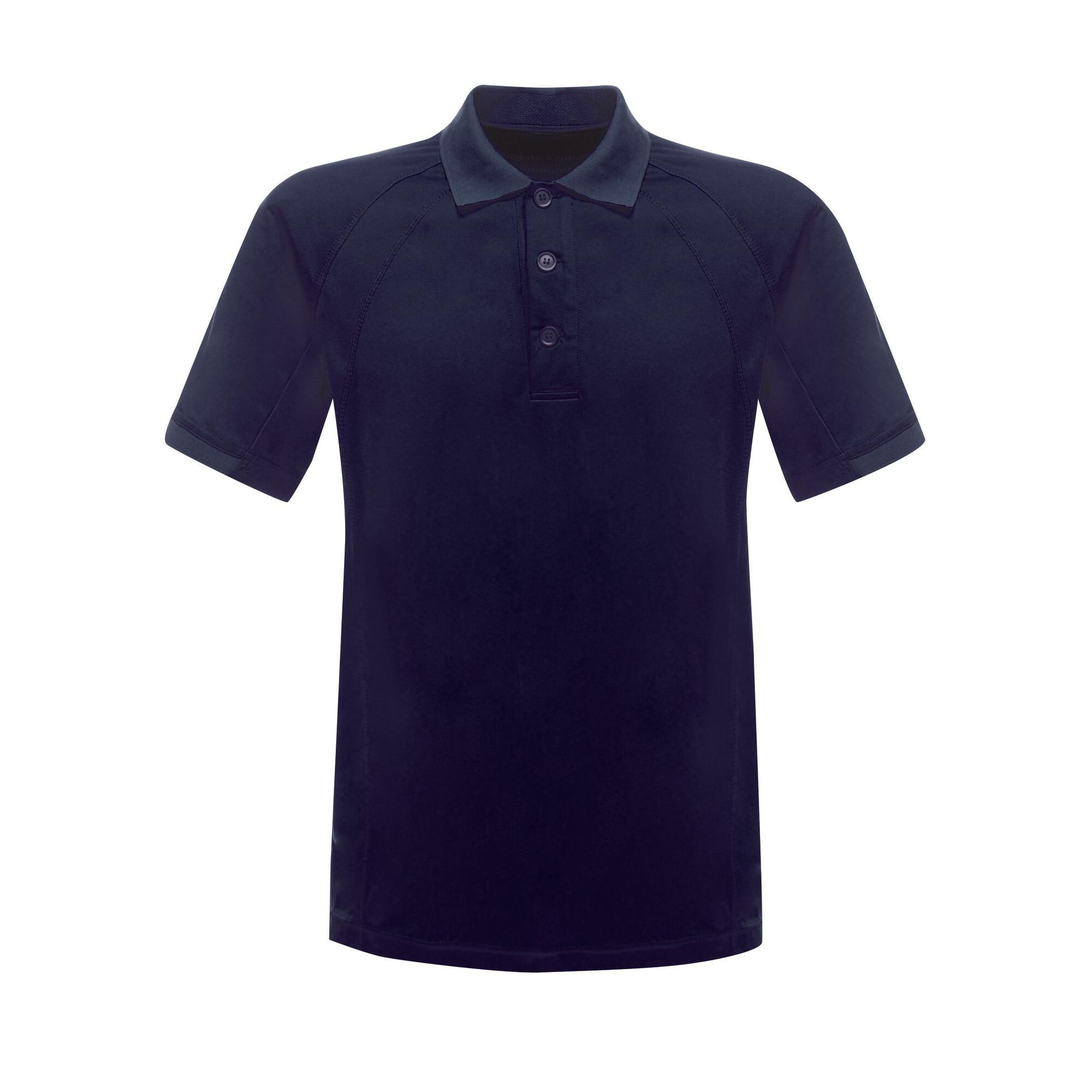REGATTA Professioneel Heren Coolweave Poloshirt met korte mouwen (Marine)
