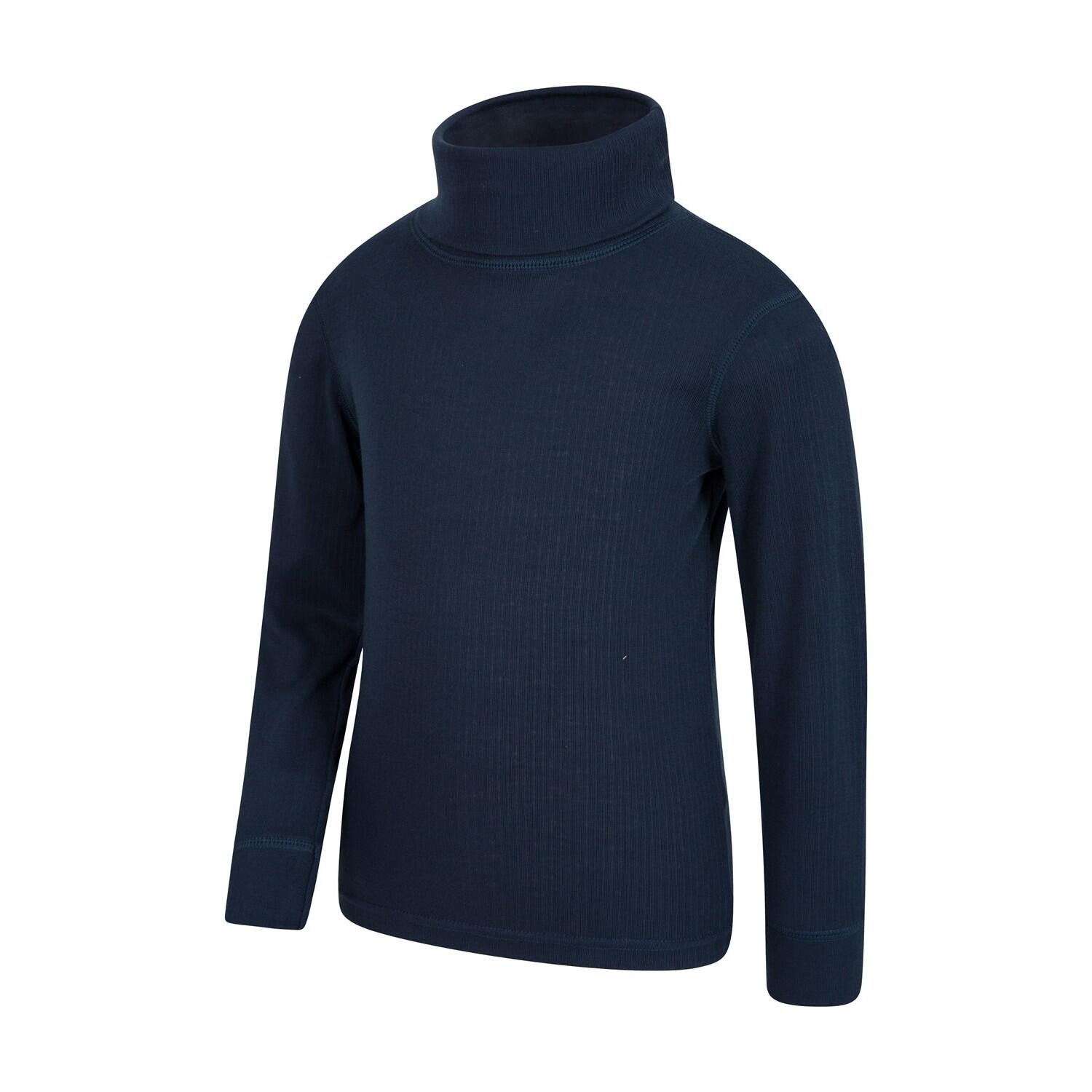"Talus" Oberteil Rollkragen für Langärmlig Kinder Marineblau 3/4
