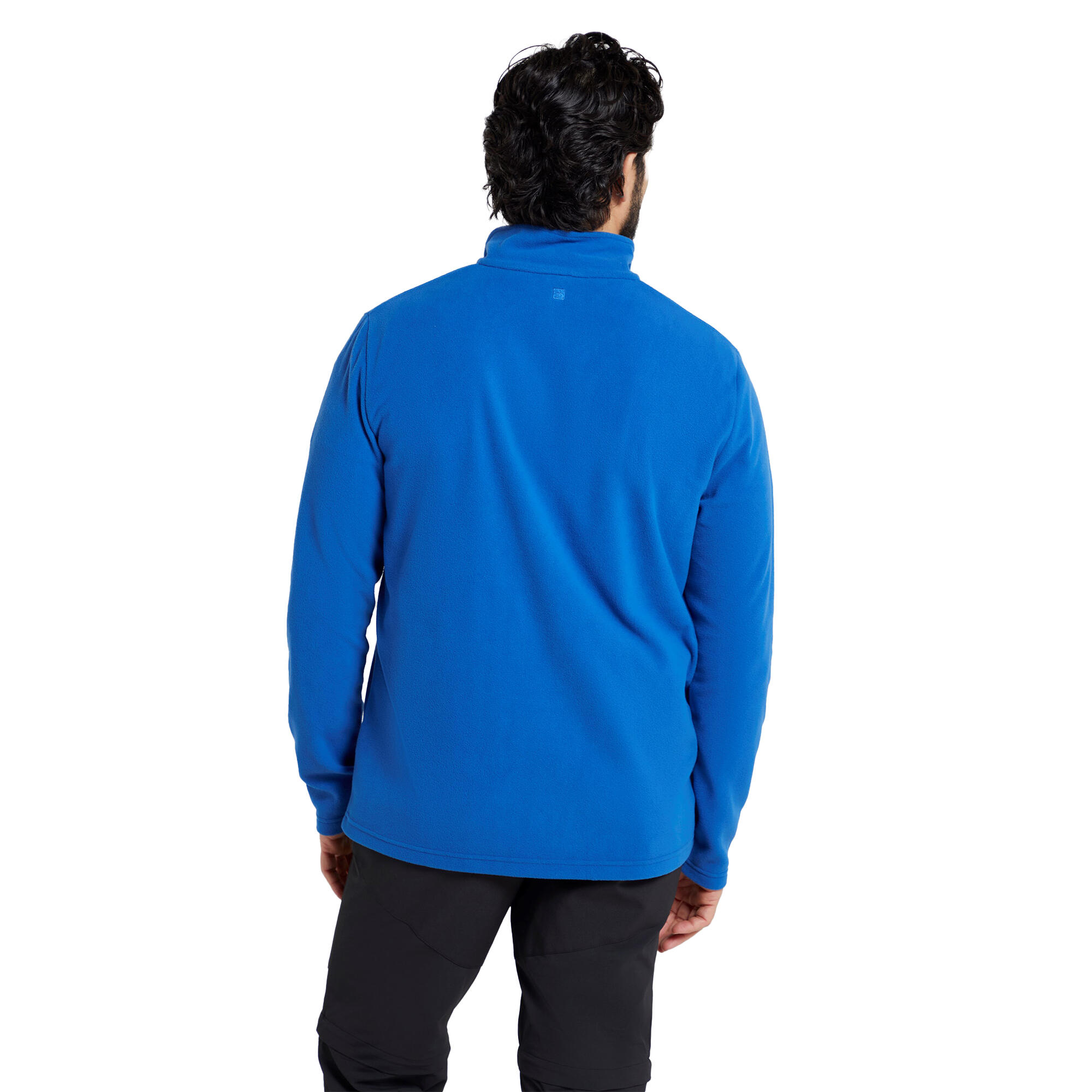 Felpa In Pile Mezza Cerniera Uomo Mountain Warehouse Camber II Blu 2/4
