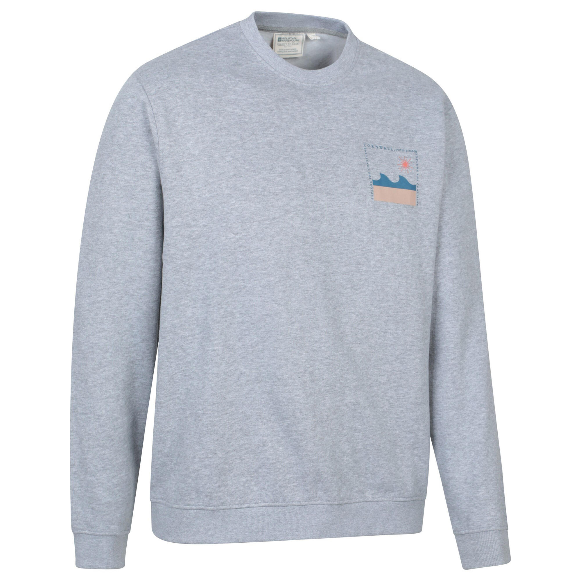 Felpa Uomo Mountain Warehouse Regional Cornwall Grigio Chiaro 3/3