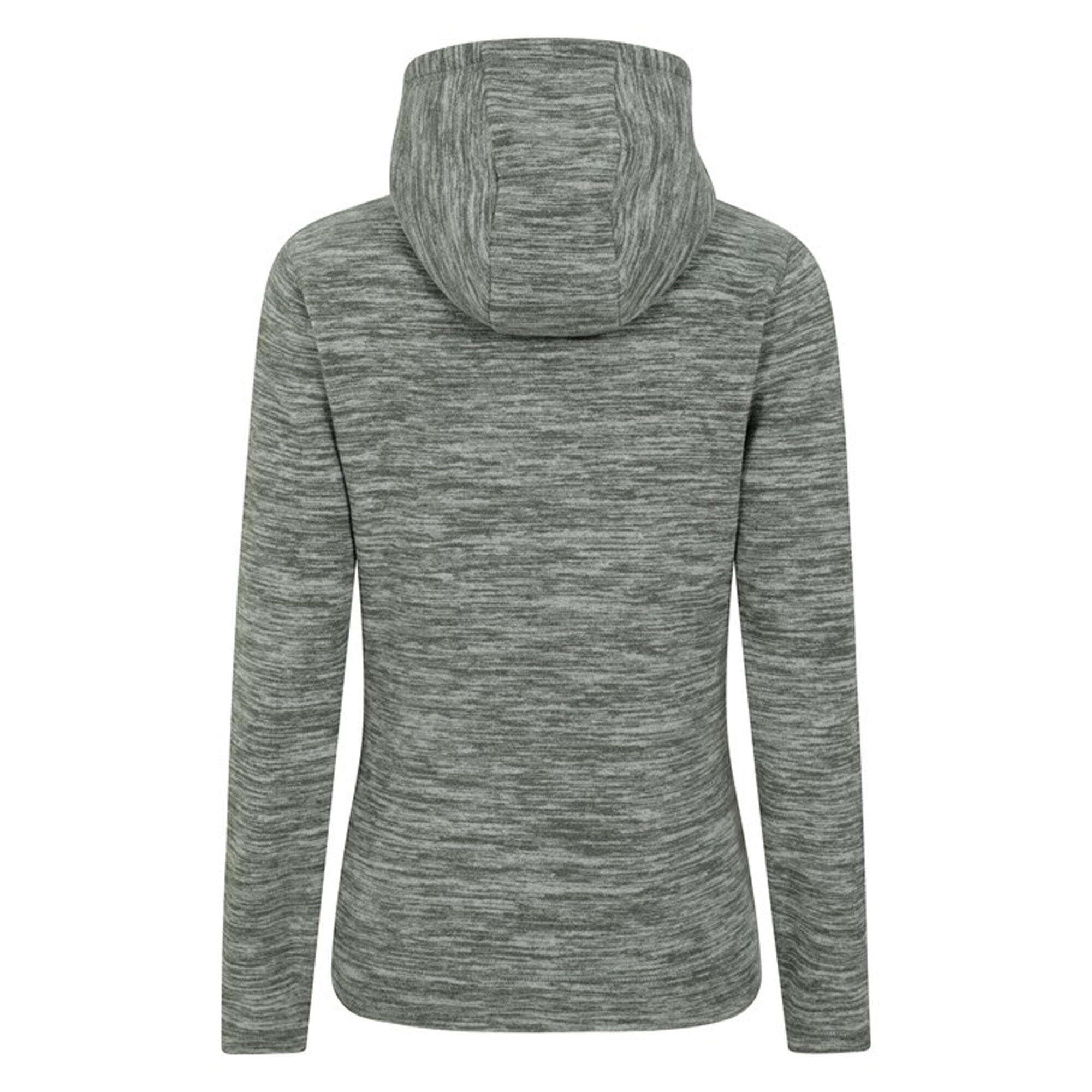 Felpa Con Cappuccio E Zip Intera Donna Mountain Warehouse Snowdonia Verde Kaki 2/4