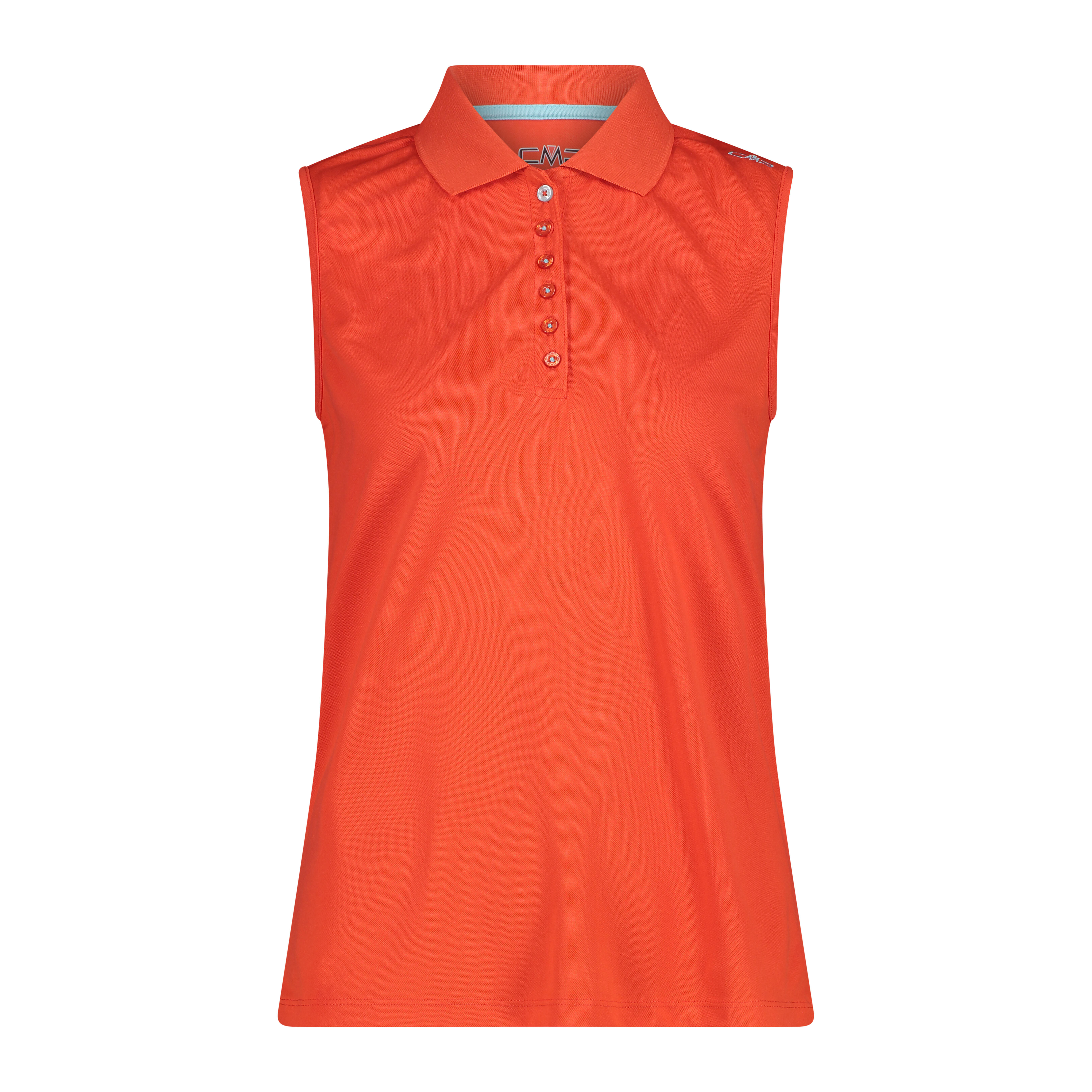 Cmp Polo Feminina Sem Mangas Vermelho da Decathlon