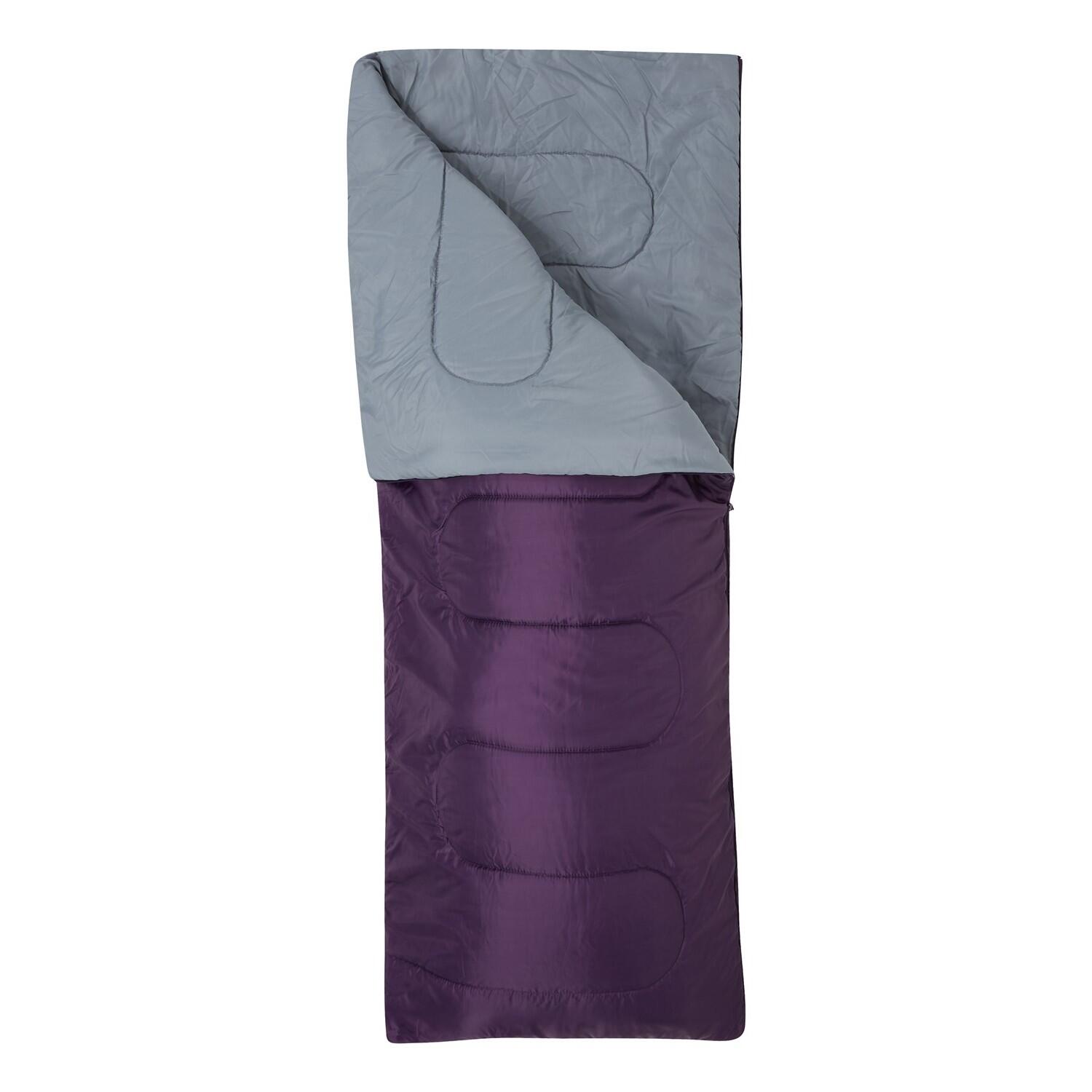 Schlafsack "Basecamp 200", Sommer Damen und Herren Violett 2/4