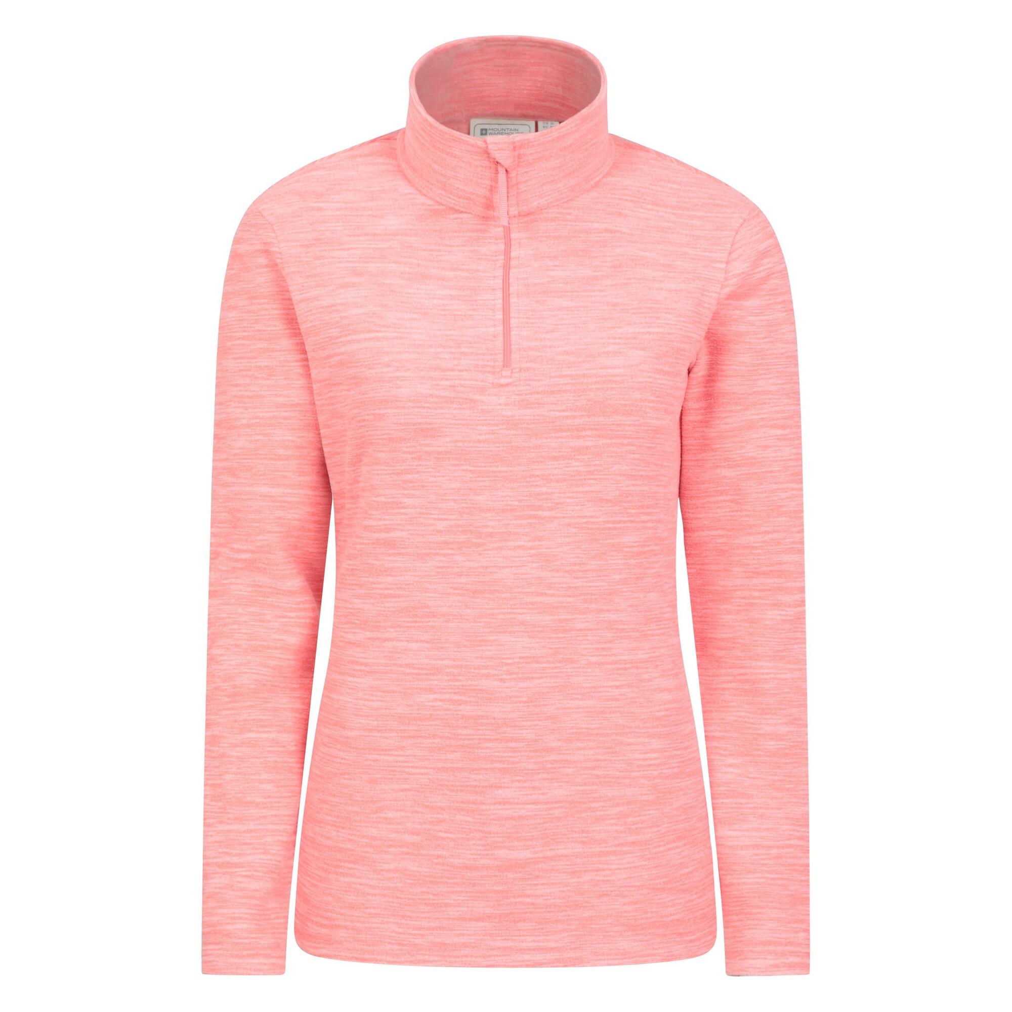 MOUNTAIN WAREHOUSE Womens/Ladies Snowdon Melange Fleece Top (Coral)