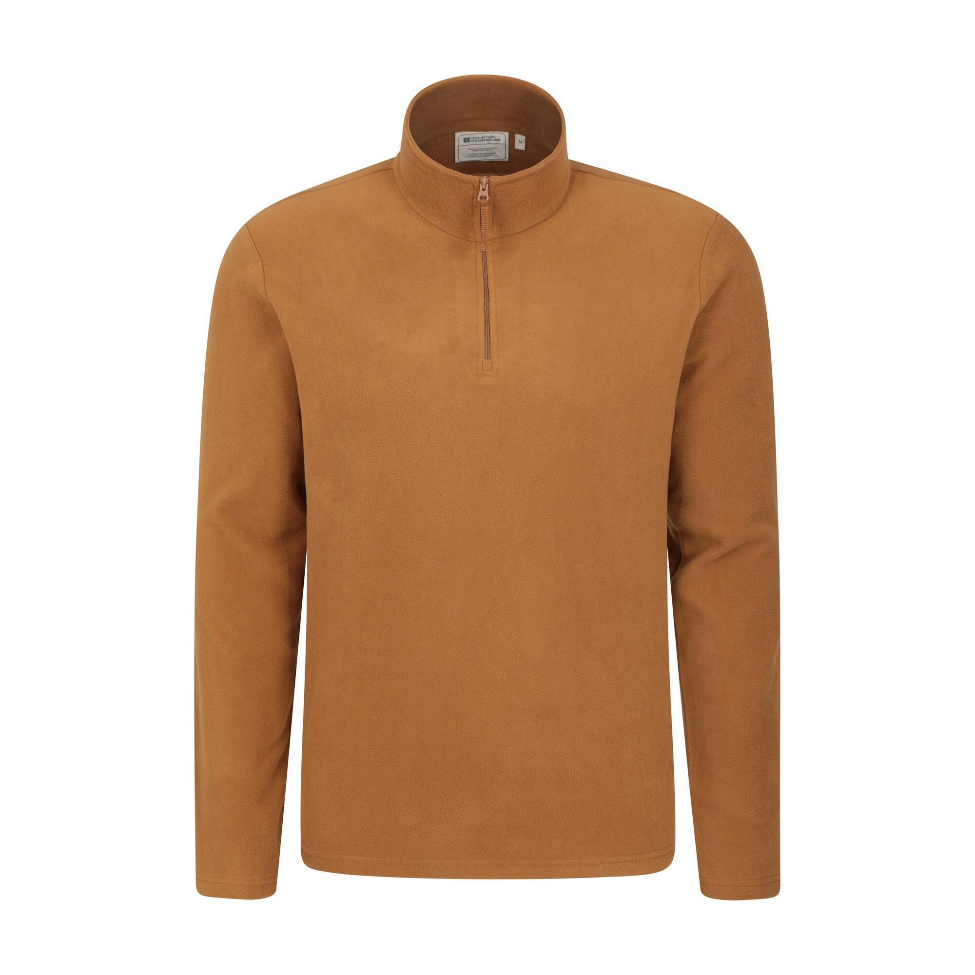 MOUNTAIN WAREHOUSE Mens Camber II Half Zip Fleece Top (Mustard)