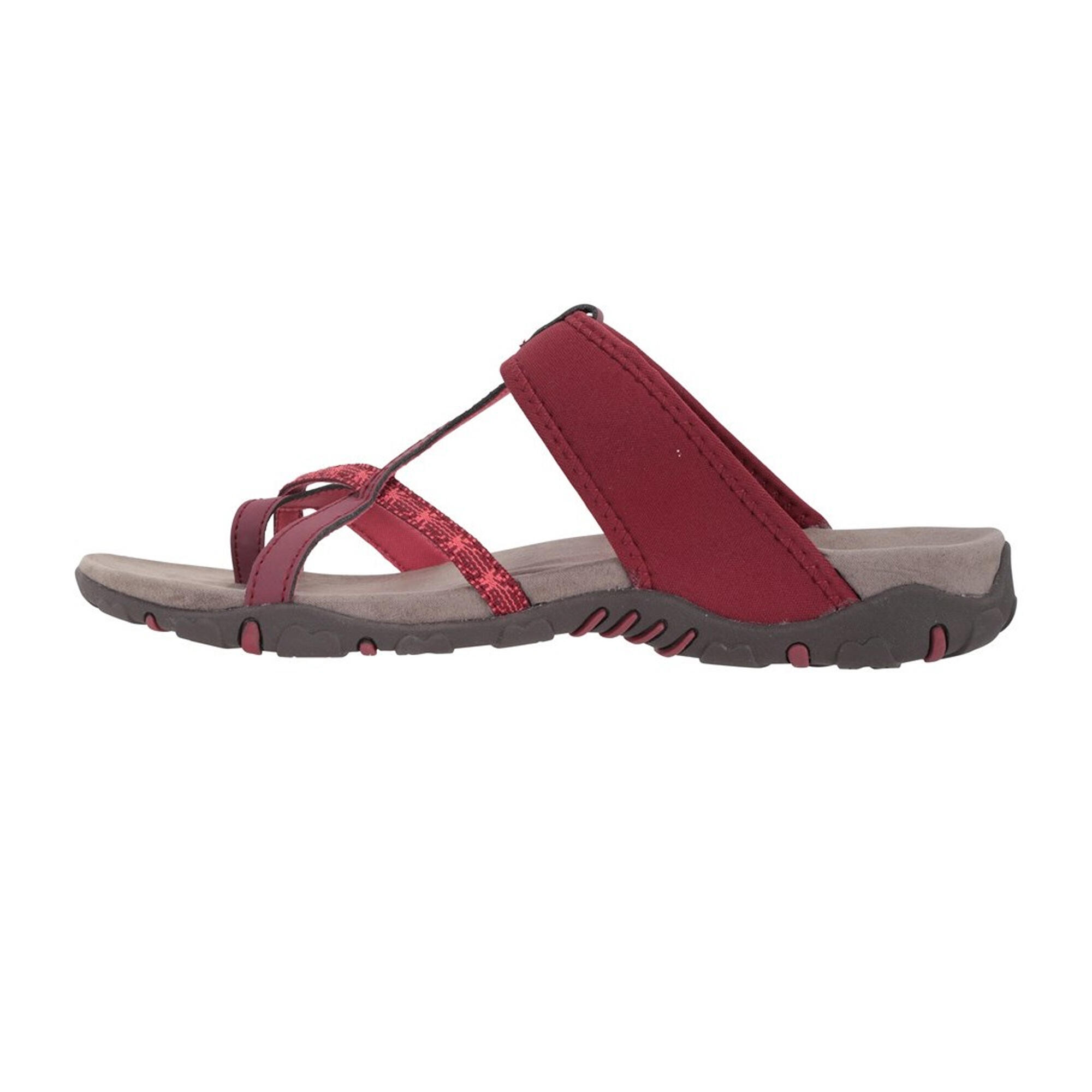 Womens/Ladies Marbella Sandals (Dark Pink) 3/4