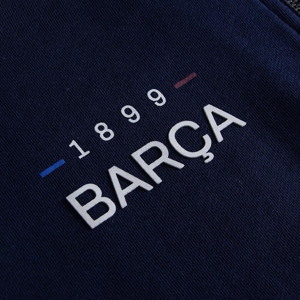 FC Barcelona 1899 Pull Bleu Marine Demi-Zip 5/7
