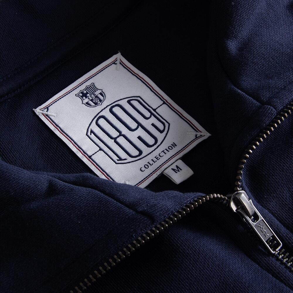 FC Barcelona 1899 Pull Bleu Marine Demi-Zip 4/7