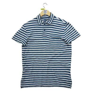 Tweedehands - korte mouw heren polo donkerblauw - goede staat