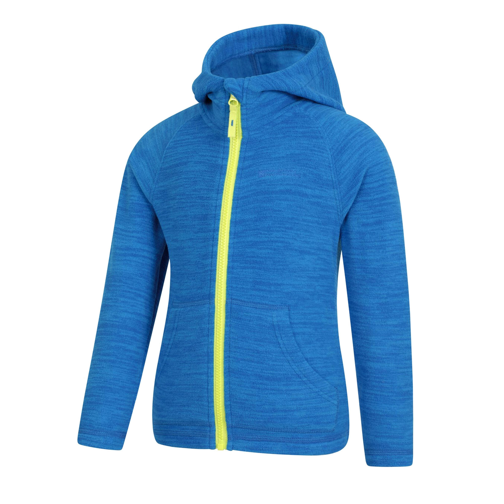 "Snowdonia II" Hoodie mit durchgehendem Reißverschluss für Kinder Blau 3/4