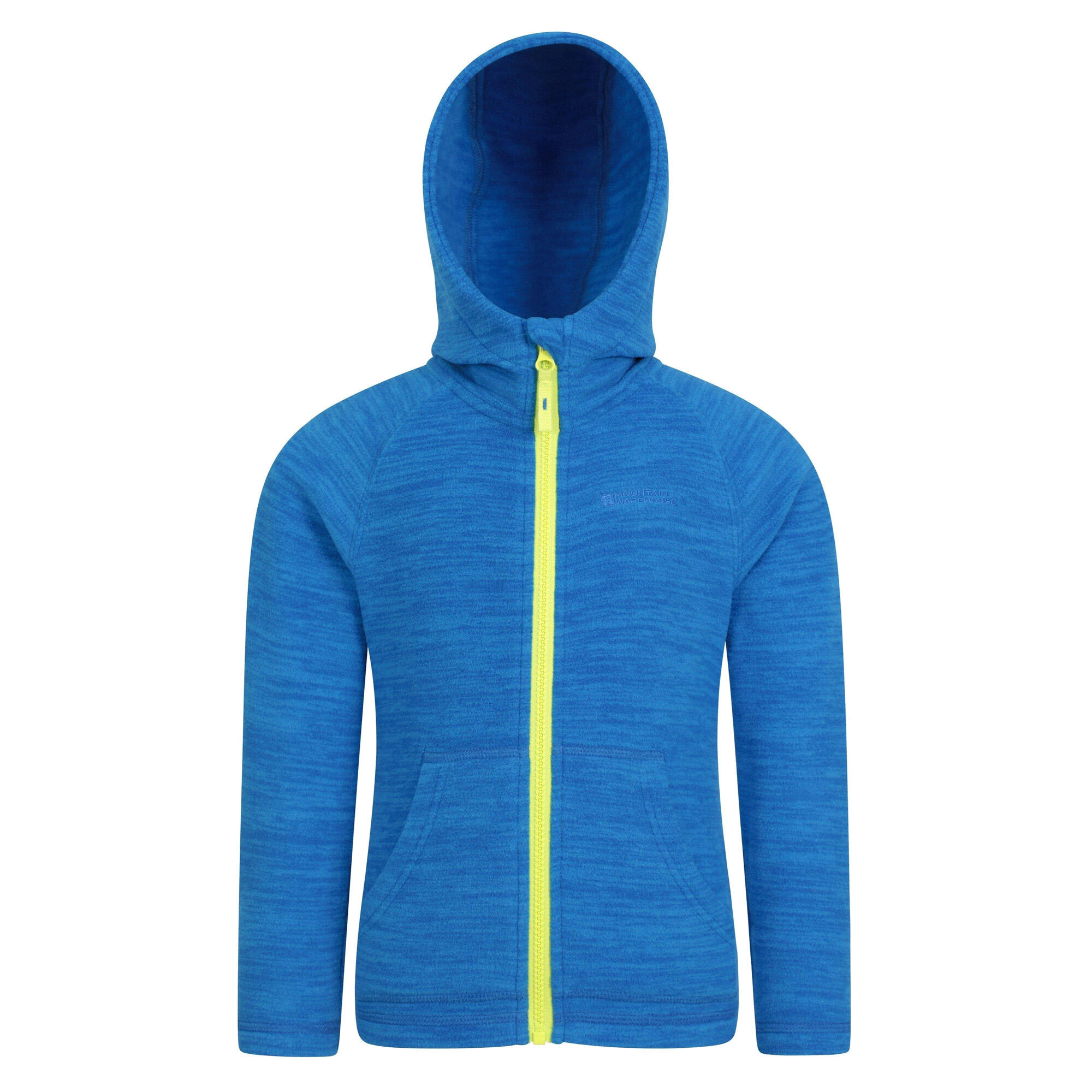 MOUNTAIN WAREHOUSE Felpa Con Cappuccio E Zip Intera Bambini Mountain Warehouse Snowdonia II Blu