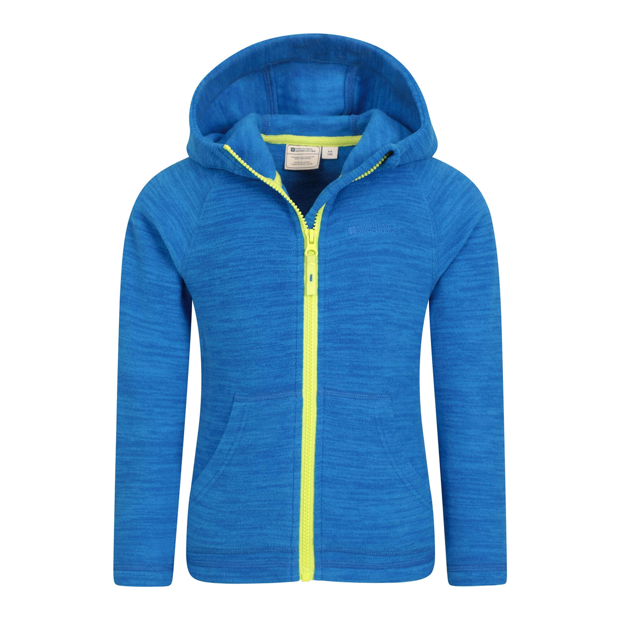 "Snowdonia II" Hoodie mit durchgehendem Reißverschluss für Kinder Blau 4/4