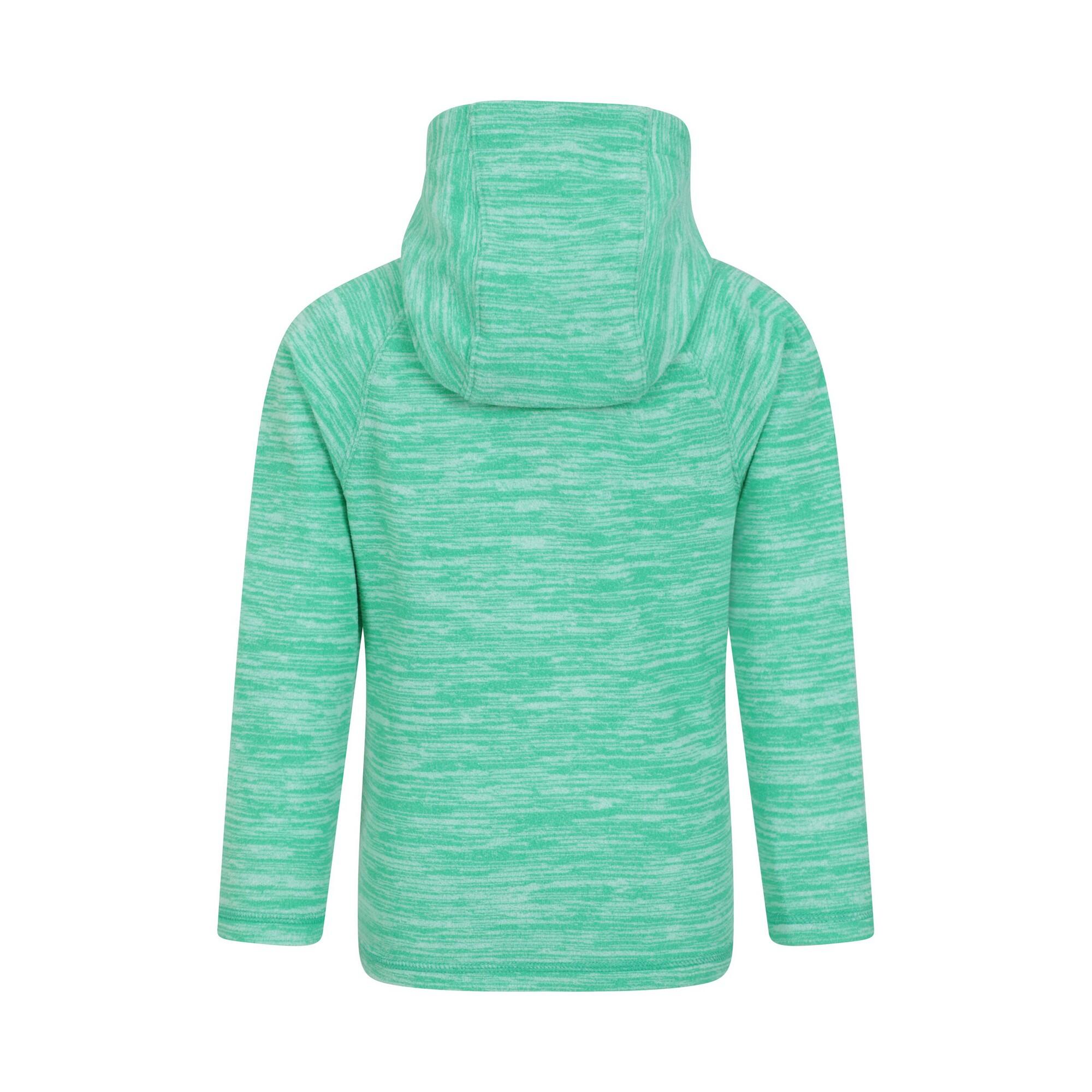 "Snowdonia II" Hoodie mit durchgehendem Reißverschluss für Kinder Grün 2/4
