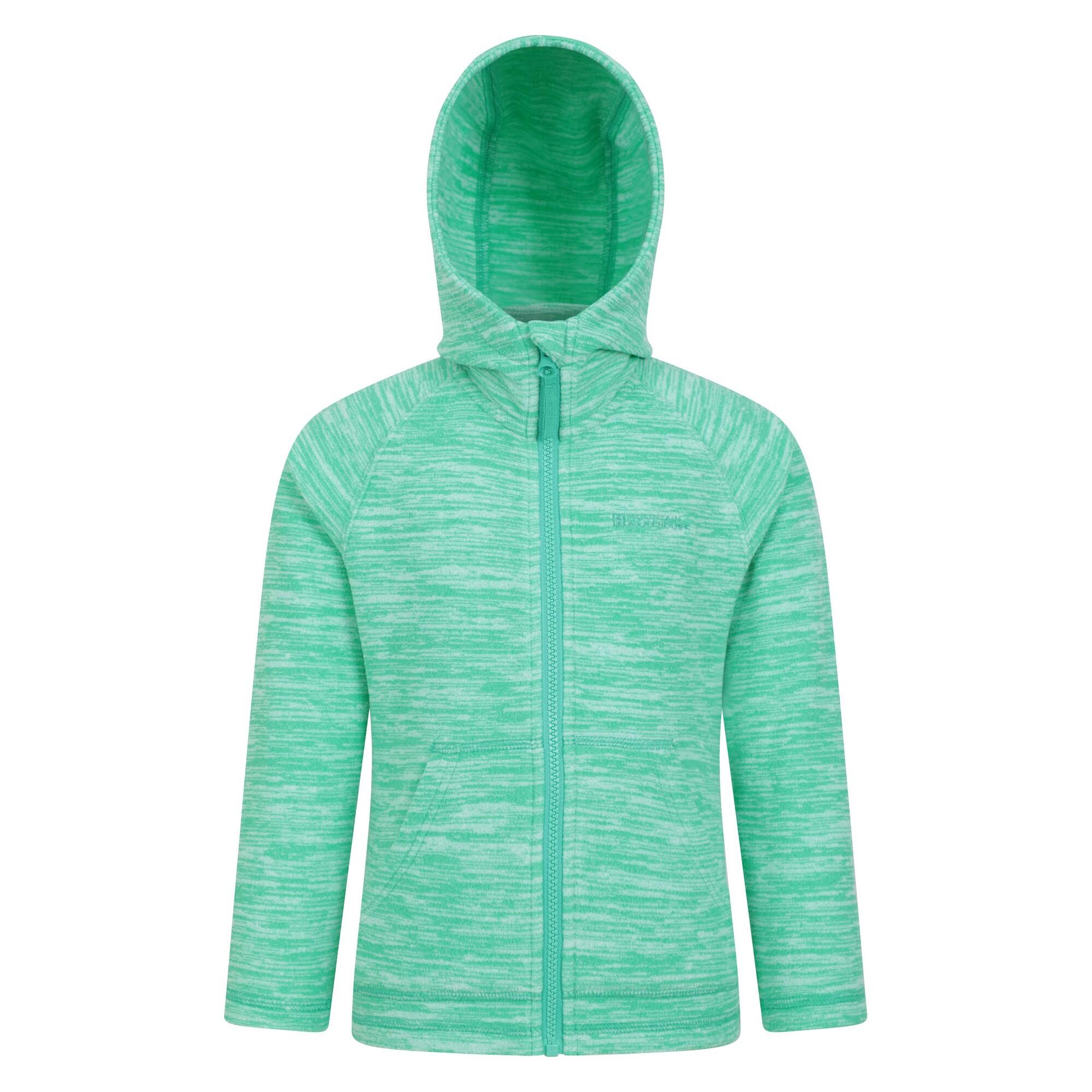 MOUNTAIN WAREHOUSE Felpa Con Cappuccio E Zip Intera Bambini Mountain Warehouse Snowdonia II Verde