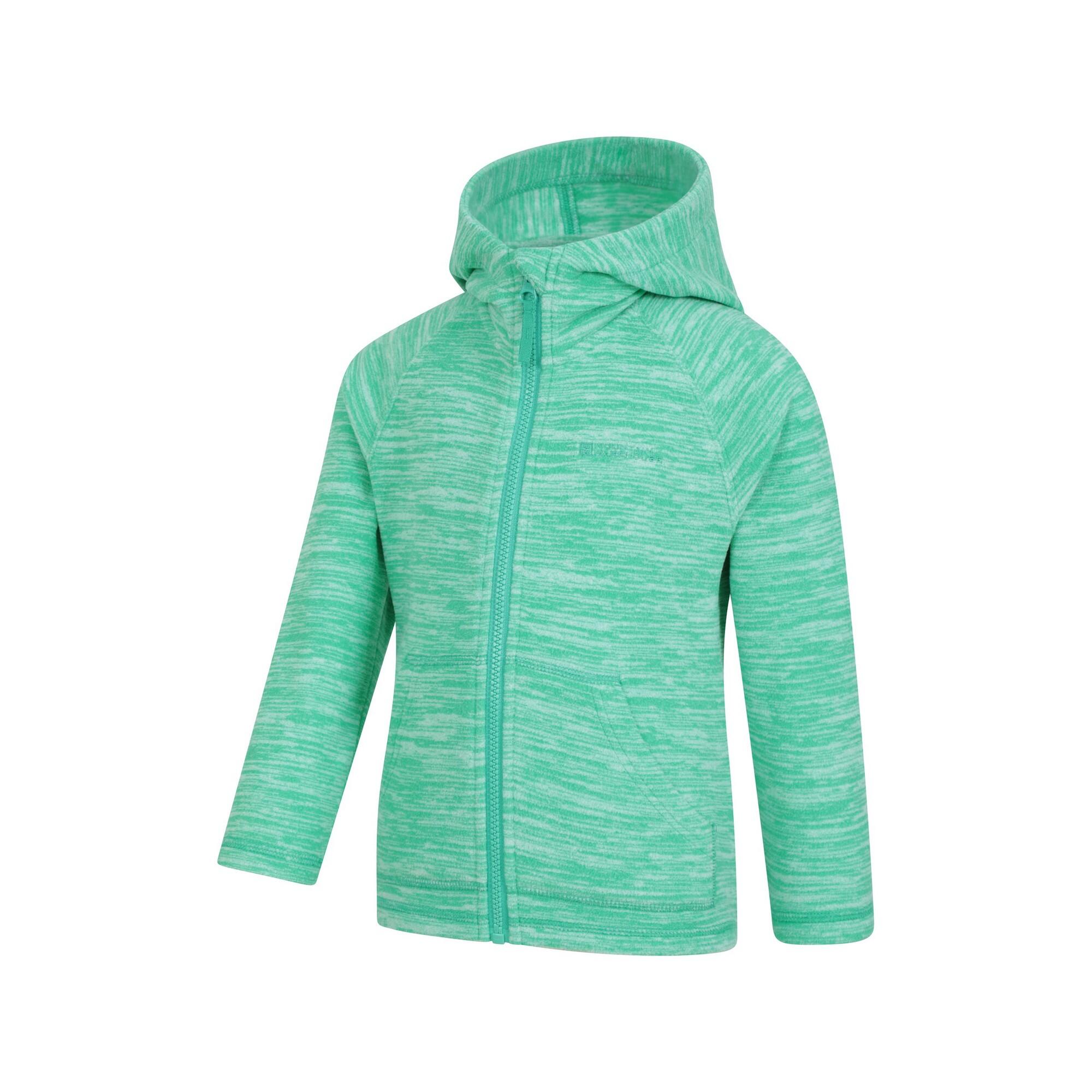 "Snowdonia II" Hoodie mit durchgehendem Reißverschluss für Kinder Grün 4/4