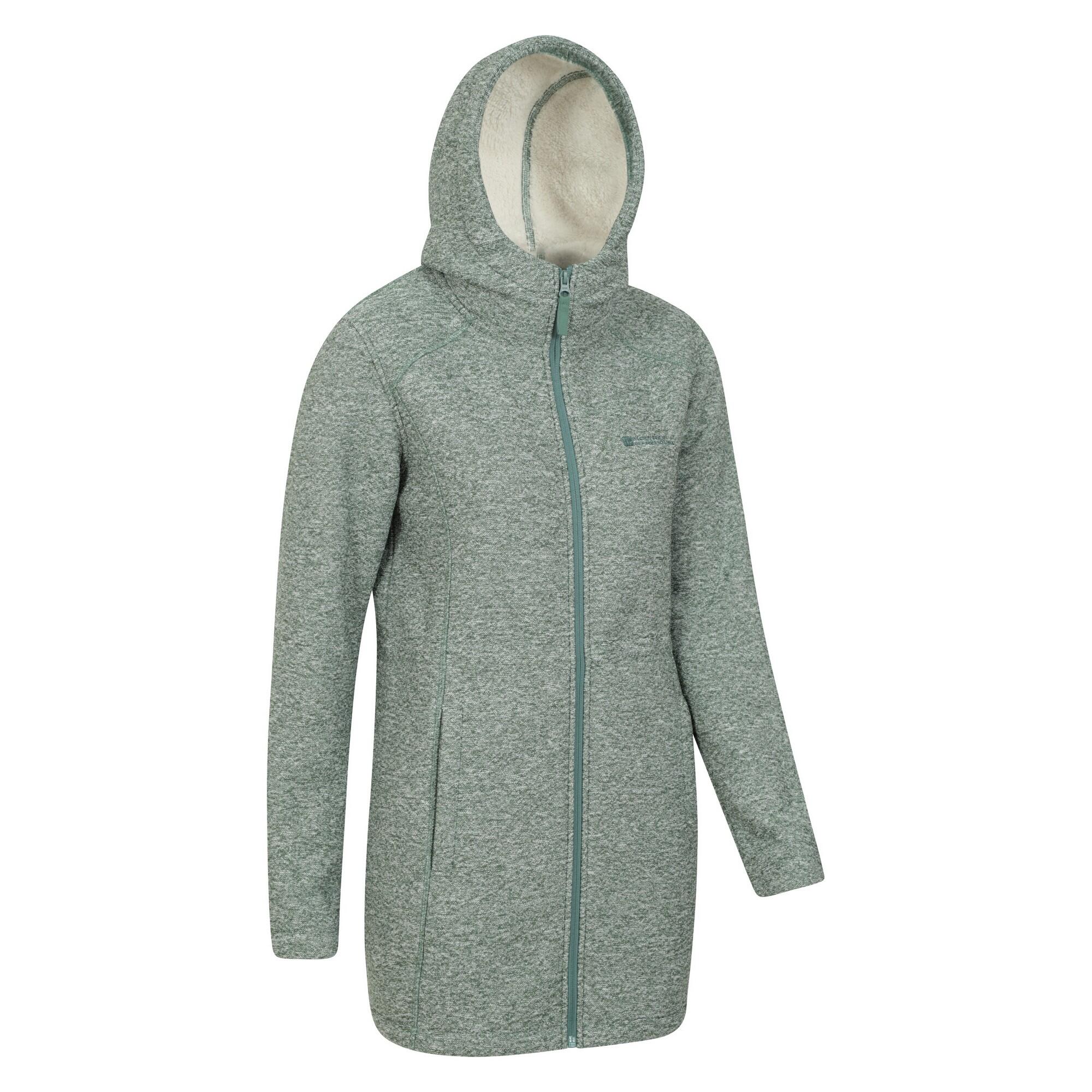Womens/Ladies Mallaig Longline Fleece Jacket (Light Khaki) 3/4