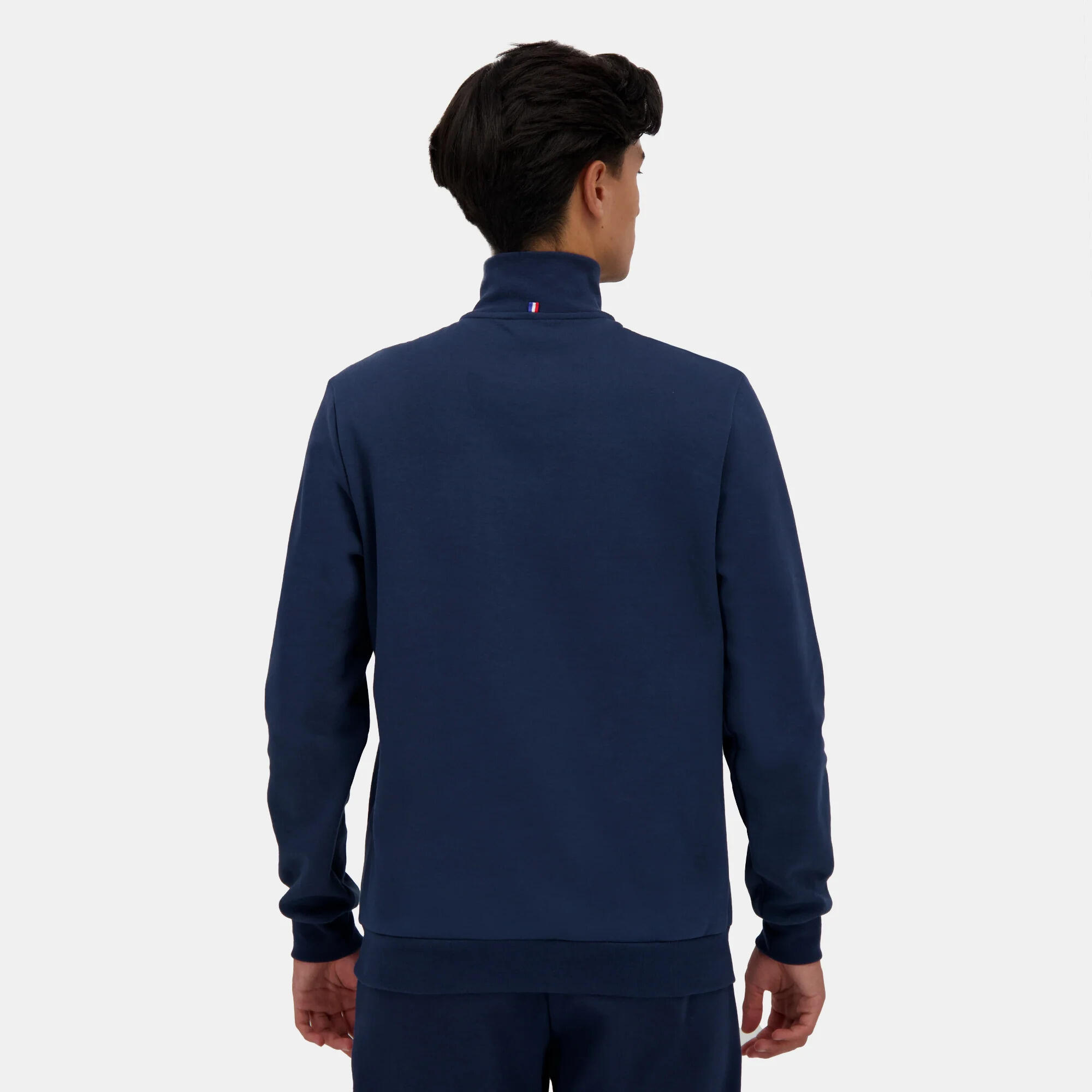 Maglia e felpa per uomo Le coq sportif Halfzip Blu. 5/7