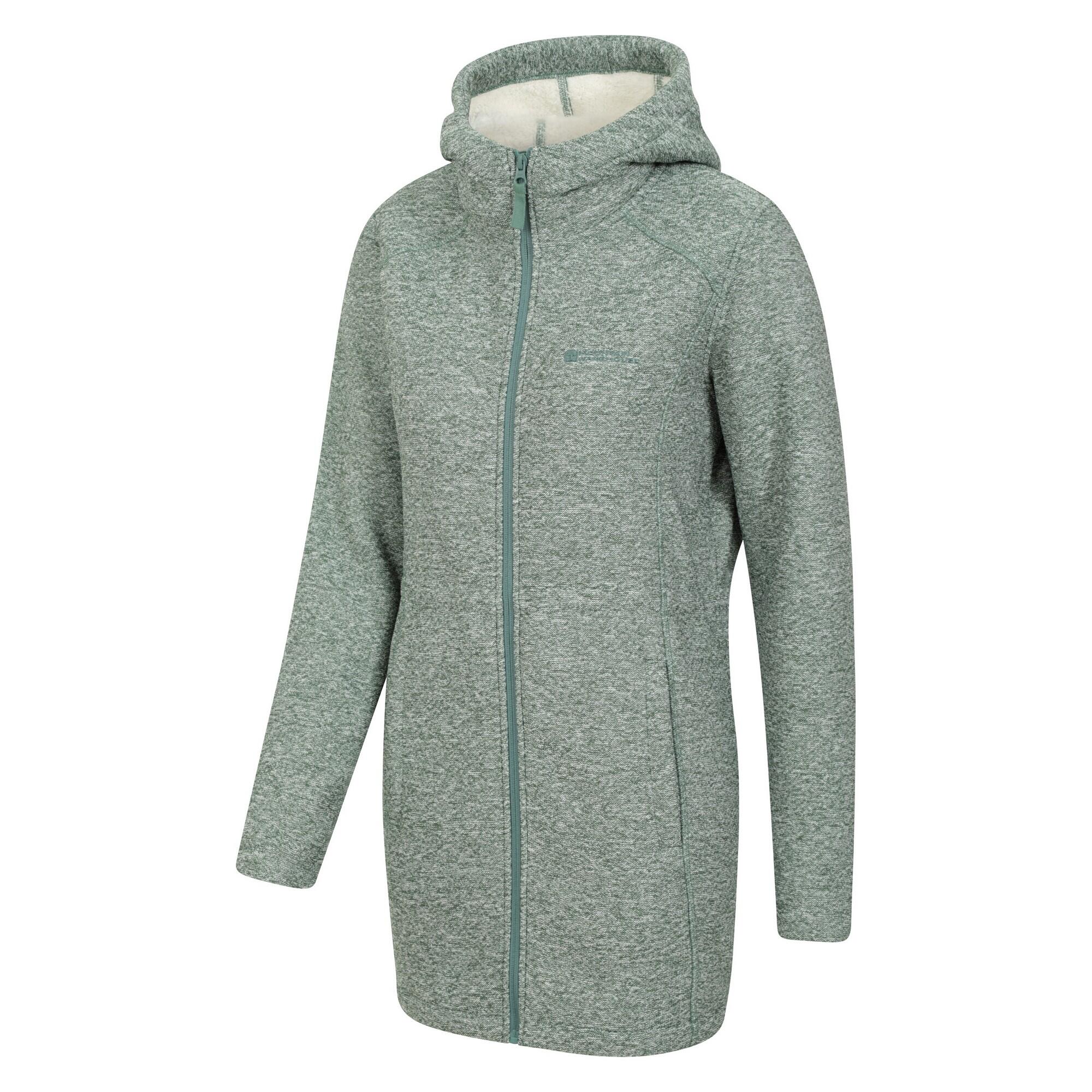 Womens/Ladies Mallaig Longline Fleece Jacket (Light Khaki) 4/4