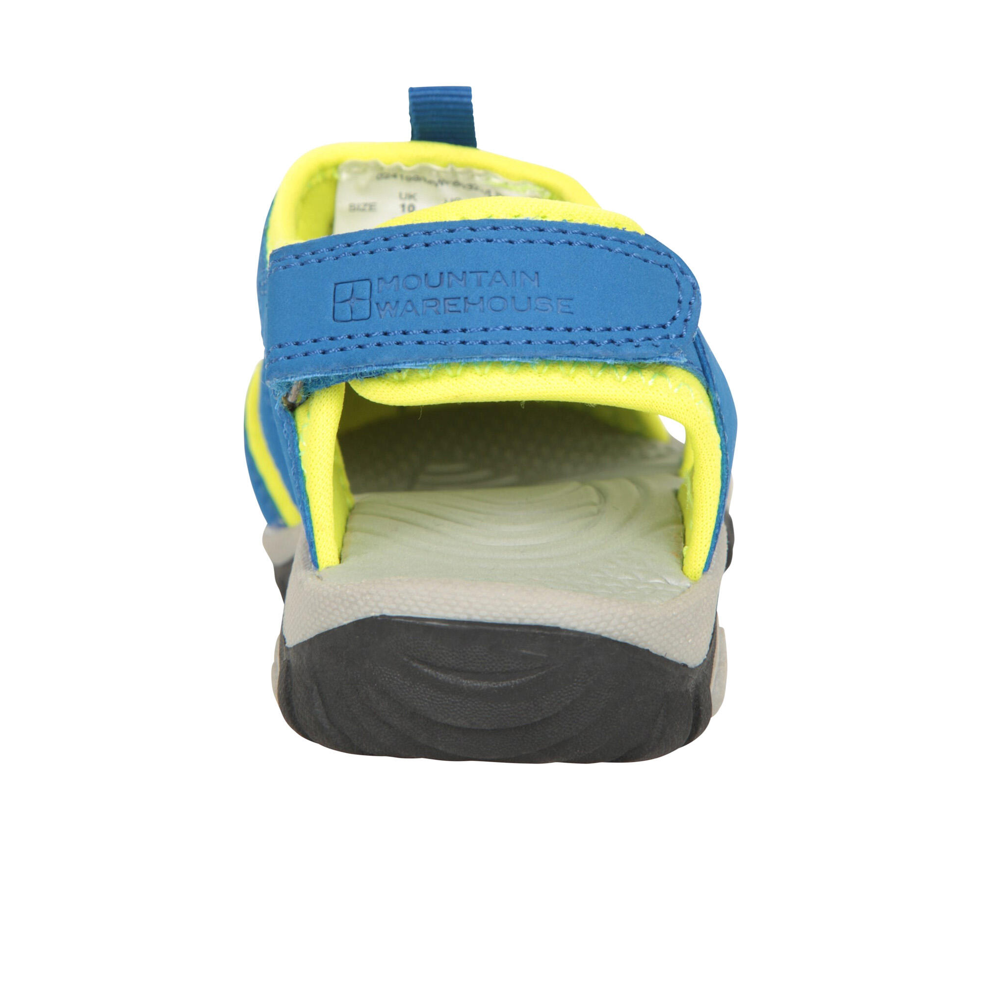 Sandales À Bout Arrondi BAY Enfant (Bleu / Jaune Fluo) 2/4