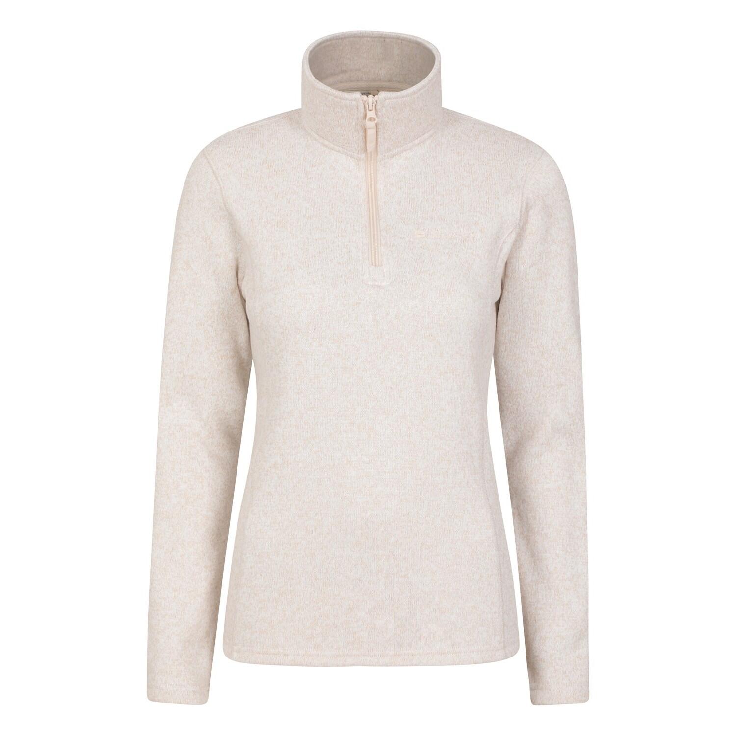 MOUNTAIN WAREHOUSE Womens/Ladies Idris Half Zip Fleece Top (Beige)