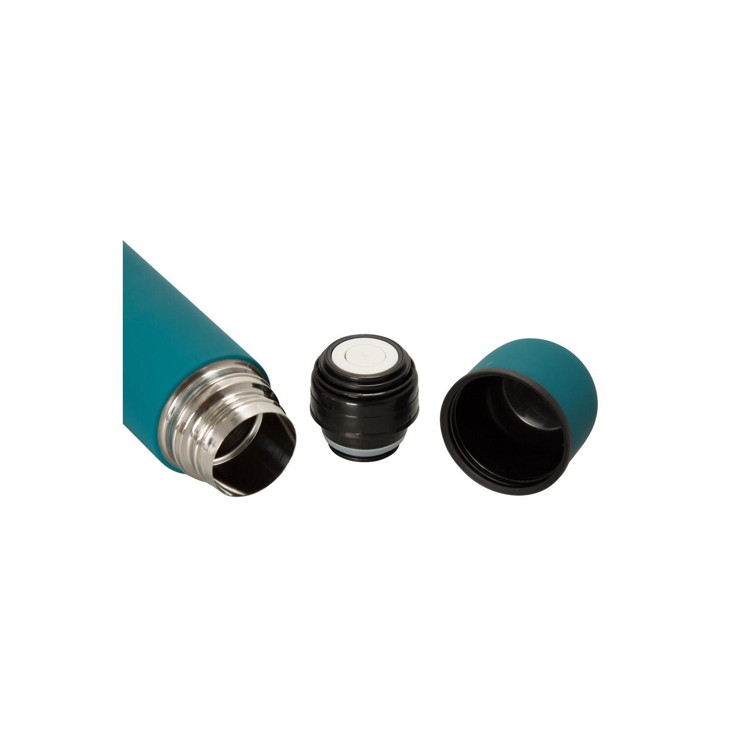 Rubberised 500ml Flask (Teal) 3/4
