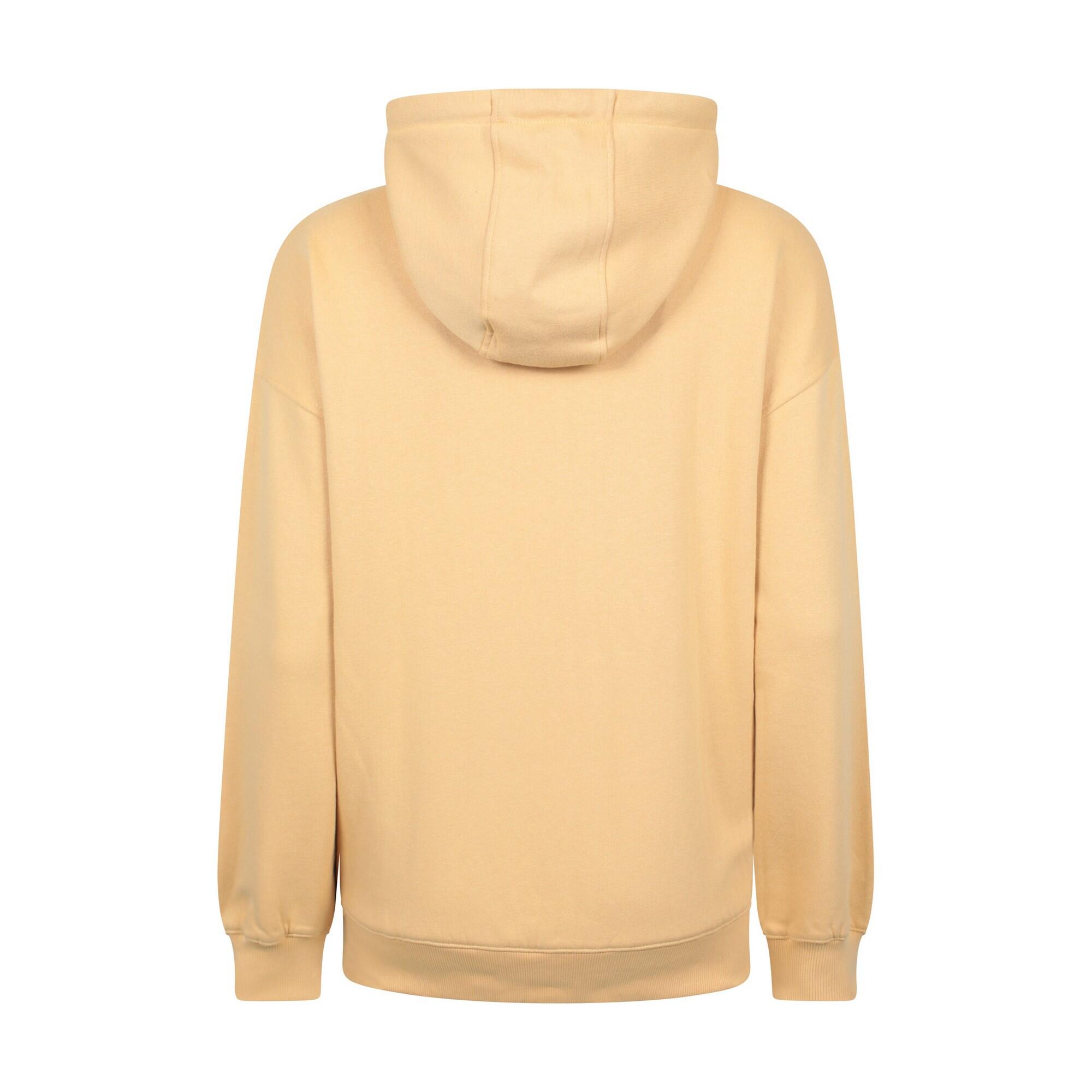 Womens/Ladies Embroidered Sunflower Embroidered Hoodie (Mustard) 2/4