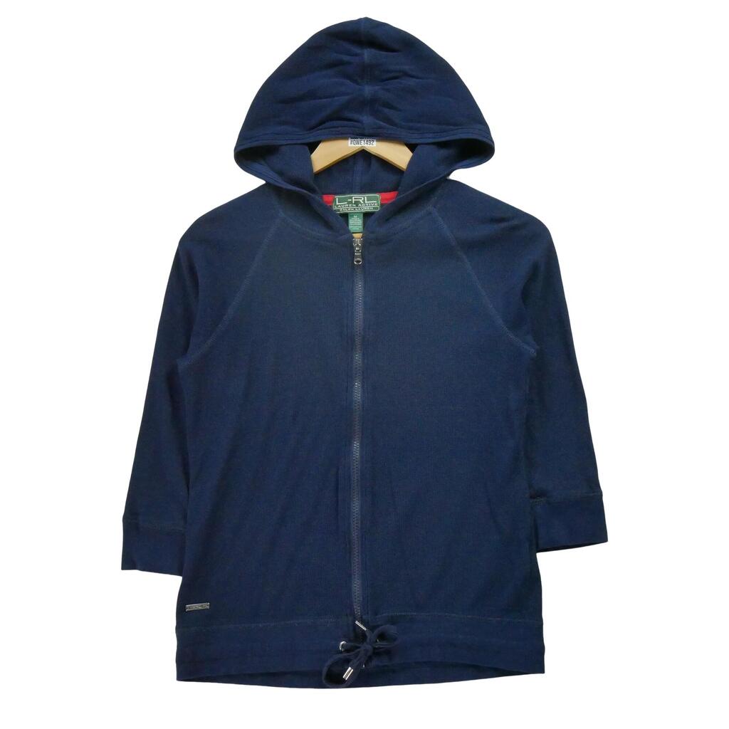 Lauren Ralph Lauren Women's Full Zip Sweater Navy