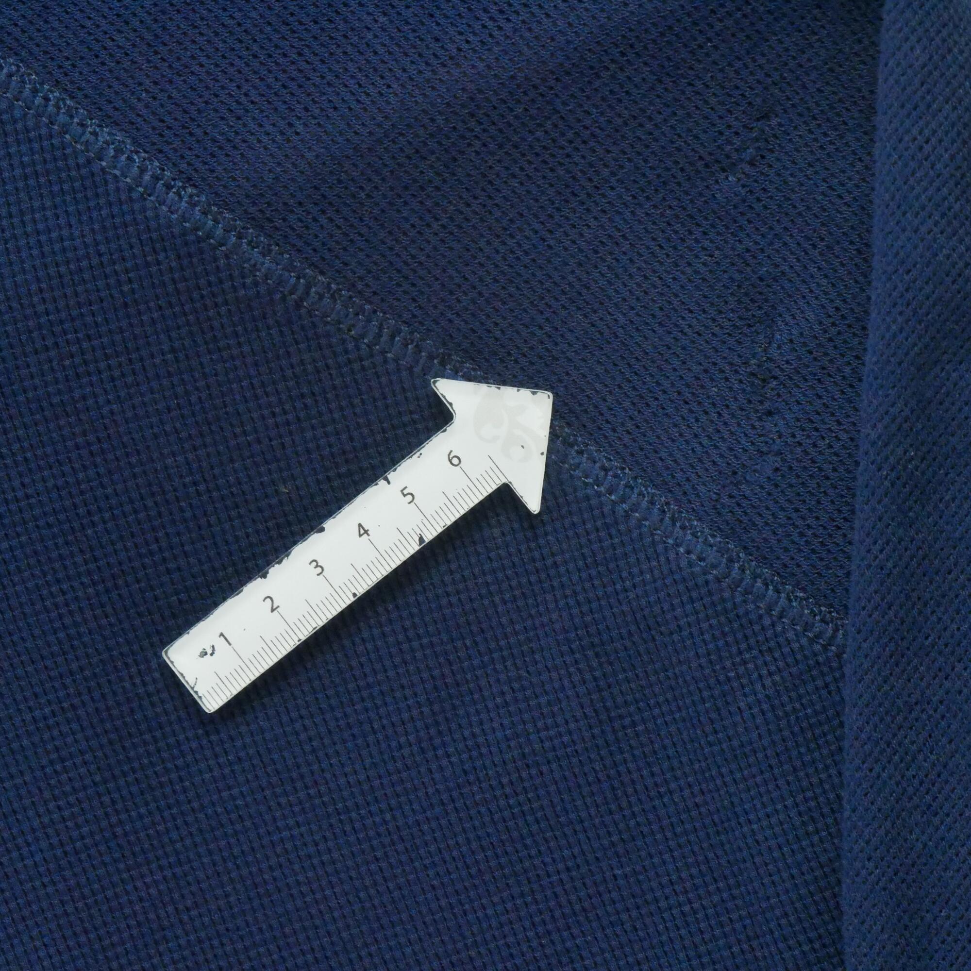 Suéter azul-marinho com zíper completo para mulher 6/7