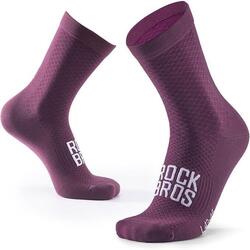 ROCKBROS Road to Sky Chaussettes Vélo Respirantes Longues Unisexes S Violet