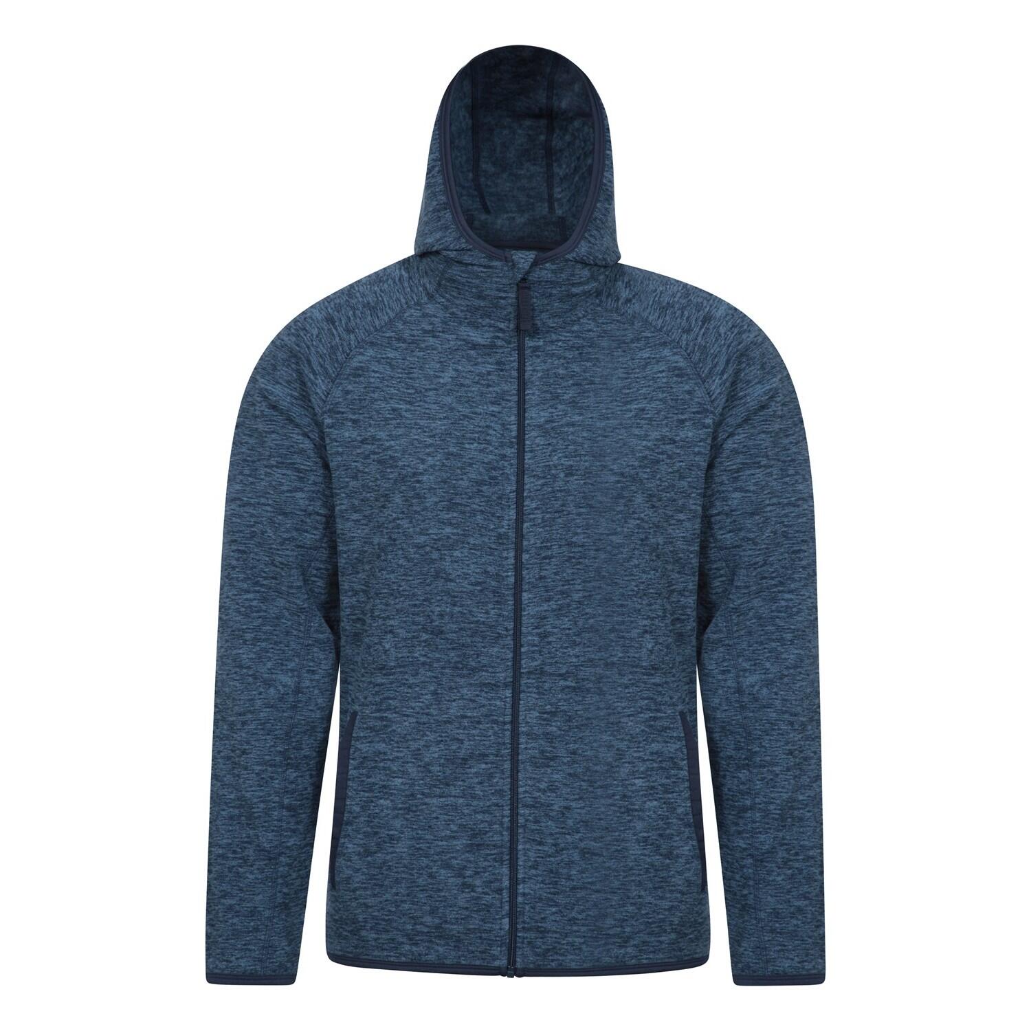 MOUNTAIN WAREHOUSE Felpa Con Cappuccio E Zip Intera Uomo Mountain Warehouse Snowdon II Blu