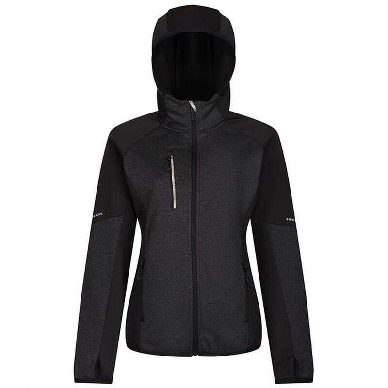 Womens/Ladies XPro Coldspring II Fleece Jacket (Black/Grey Marl)