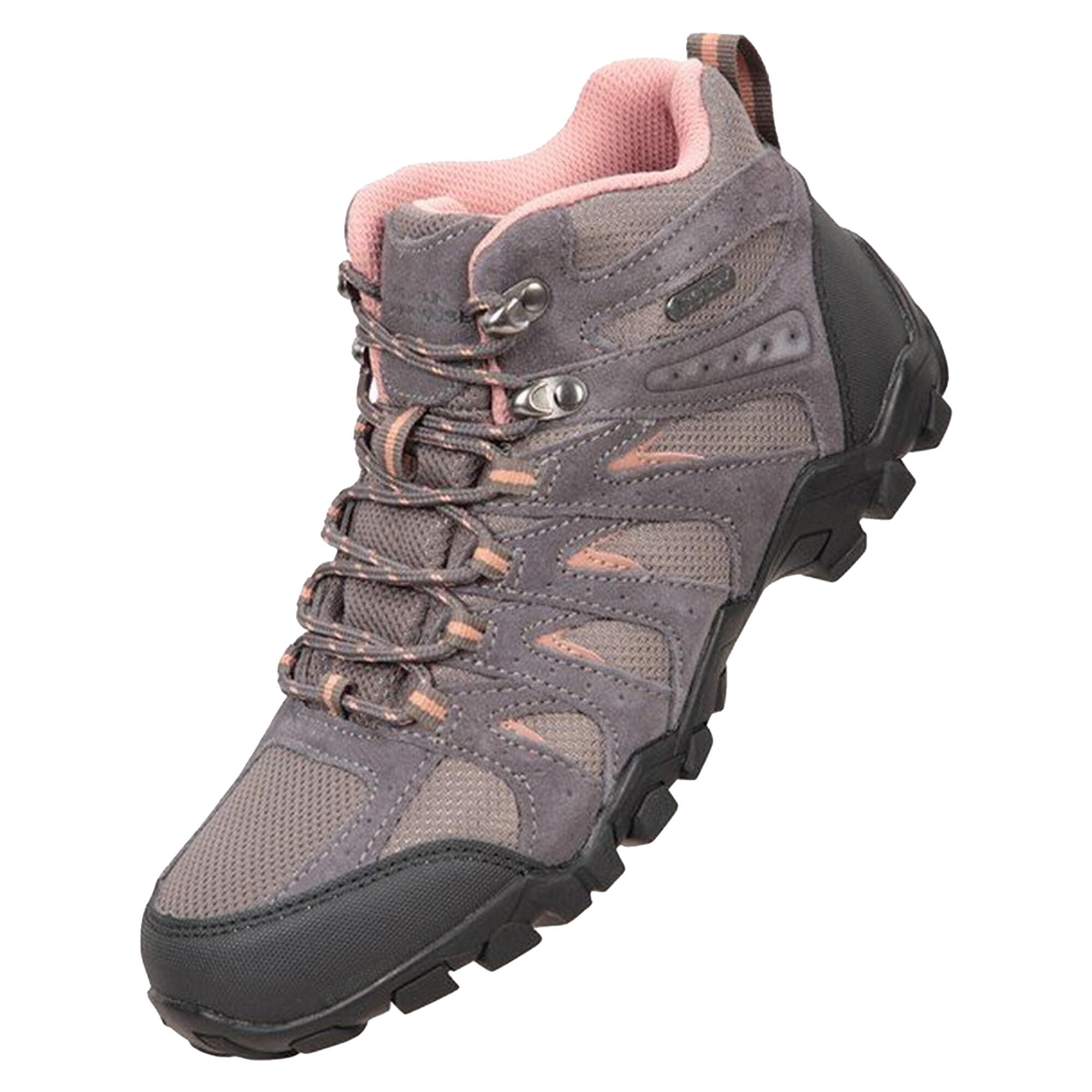 MOUNTAIN WAREHOUSE Womens/Ladies Belfour Suede Walking Boots (Grey)