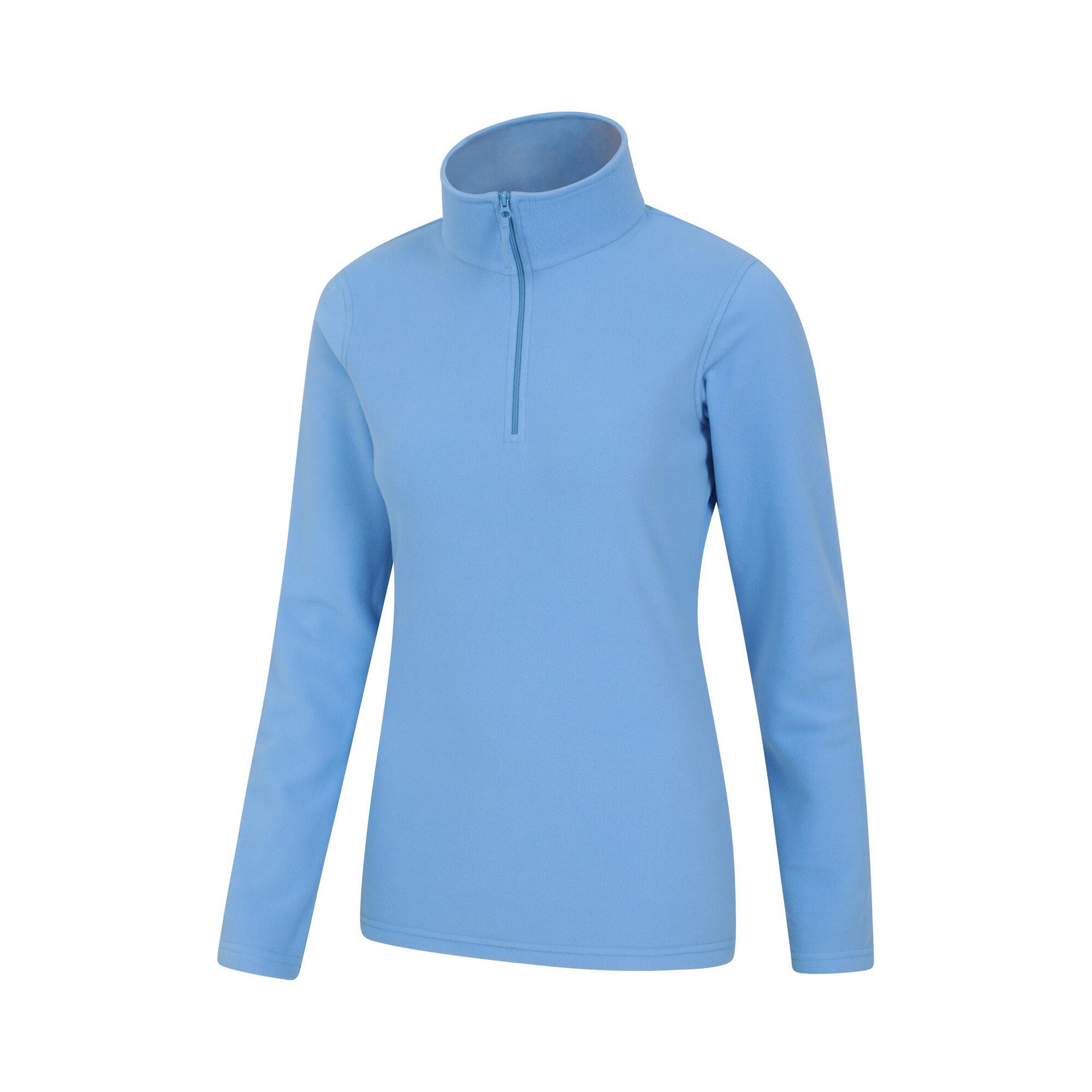 Felpa In Pile Donna Mountain Warehouse Camber II Blu Acceso 3/4