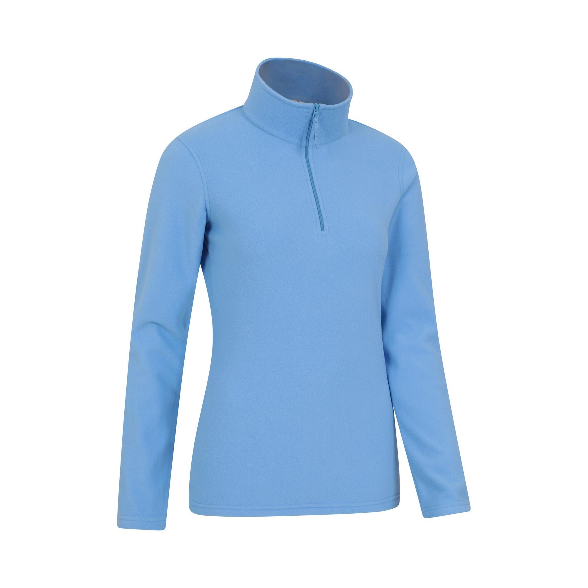 Felpa In Pile Donna Mountain Warehouse Camber II Blu Acceso 4/4
