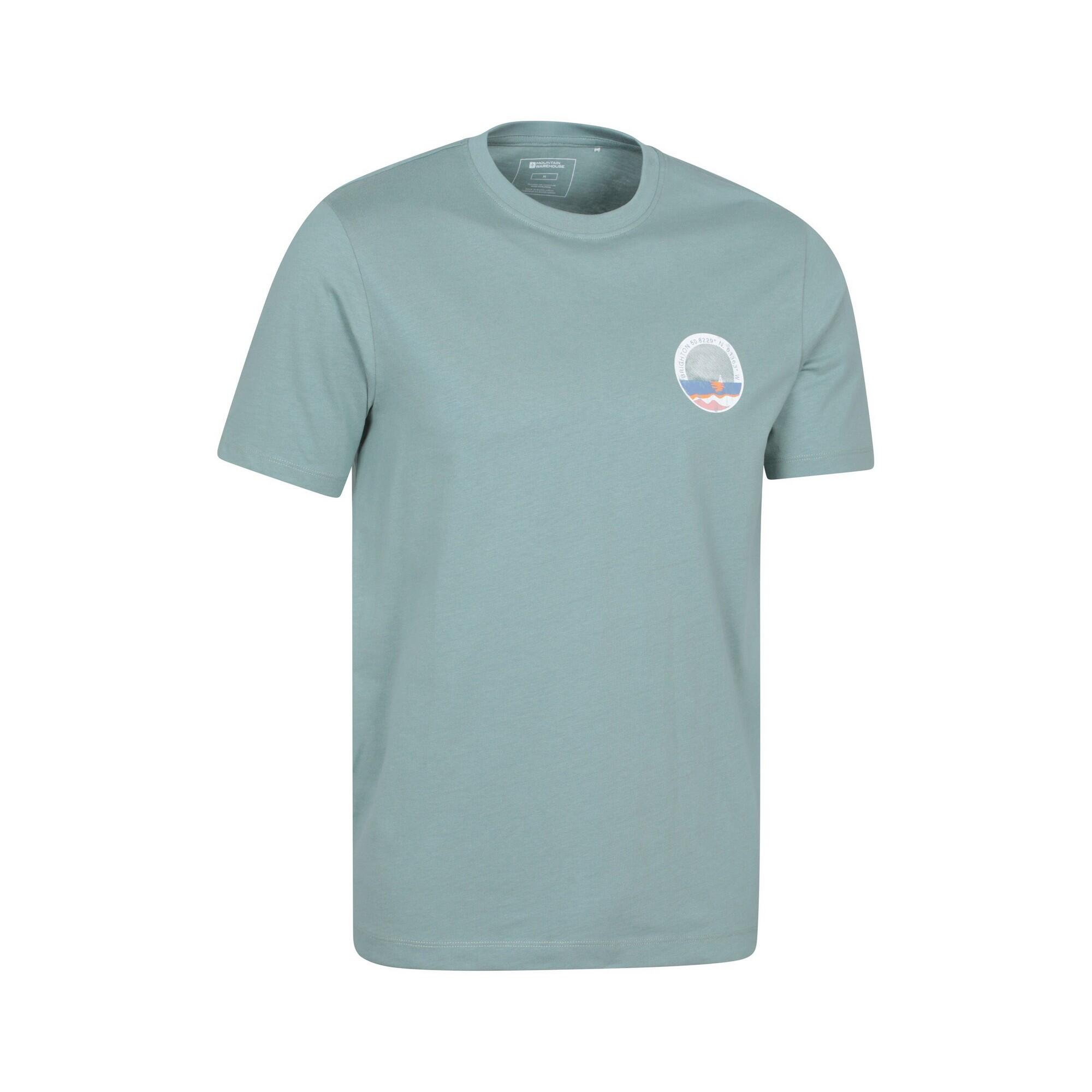Tshirt Manches Courtes BRIGHTON Homme (Vert Pâle) 3/4