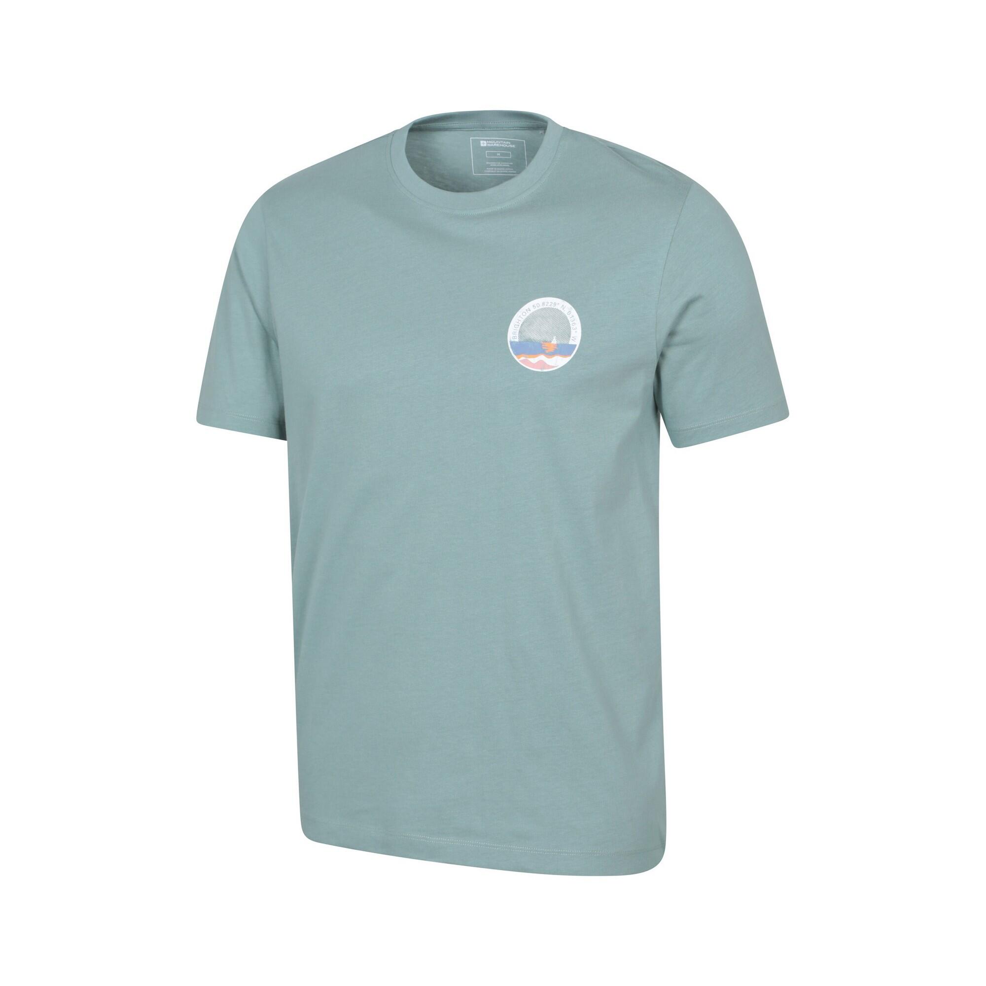 Tshirt Manches Courtes BRIGHTON Homme (Vert Pâle) 4/4