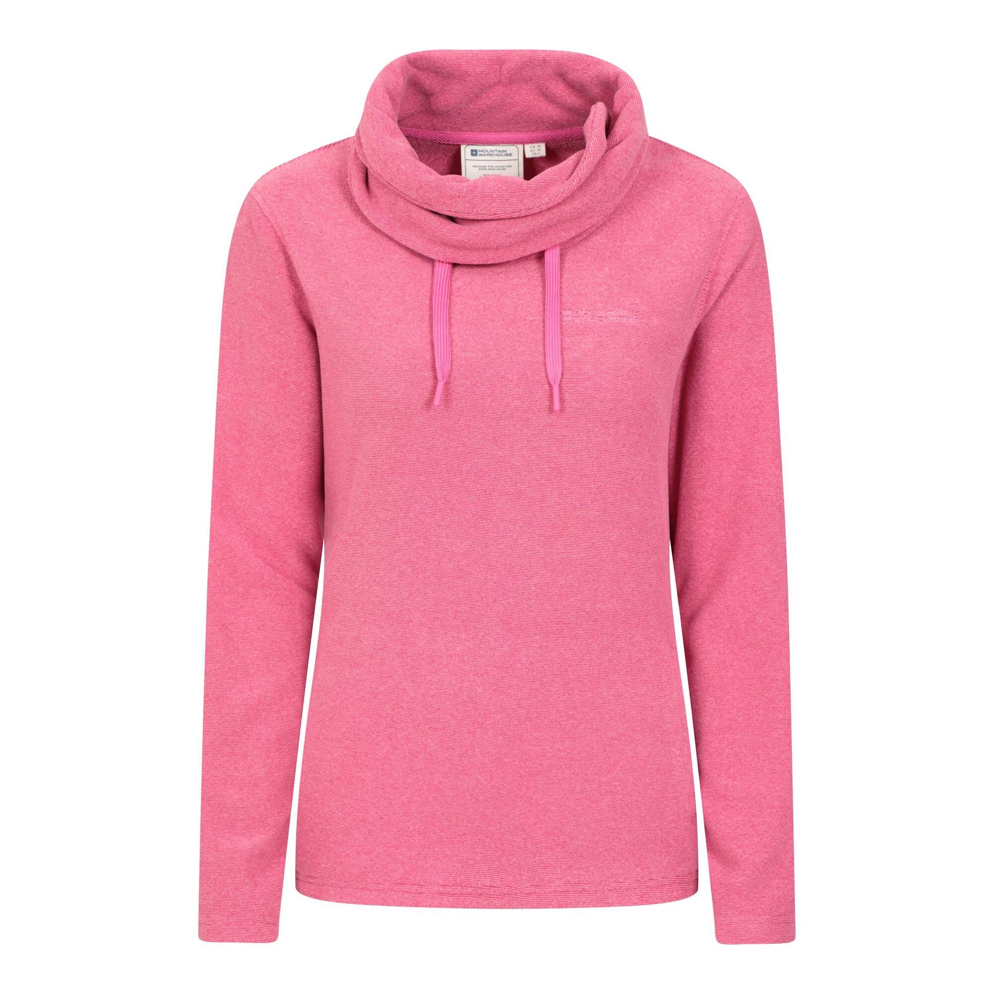 MOUNTAIN WAREHOUSE Felpa In Pile Collo A Cappuccio Donna Mountain Warehouse Hebridean Rosa Scuro