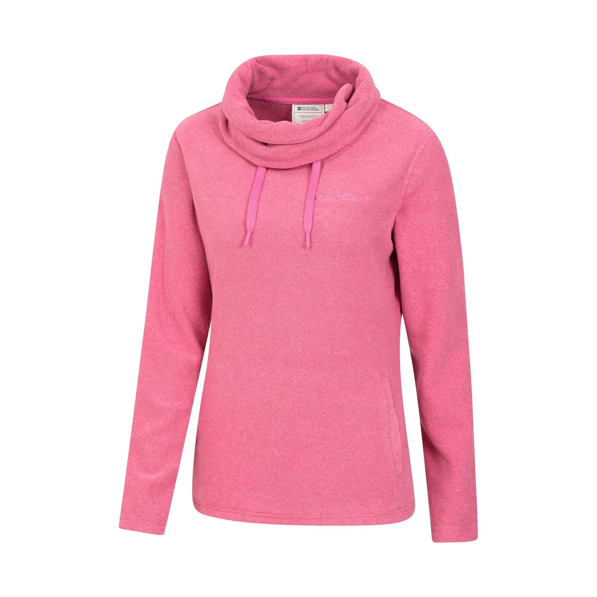 Felpa In Pile Collo A Cappuccio Donna Mountain Warehouse Hebridean Rosa Scuro 4/4