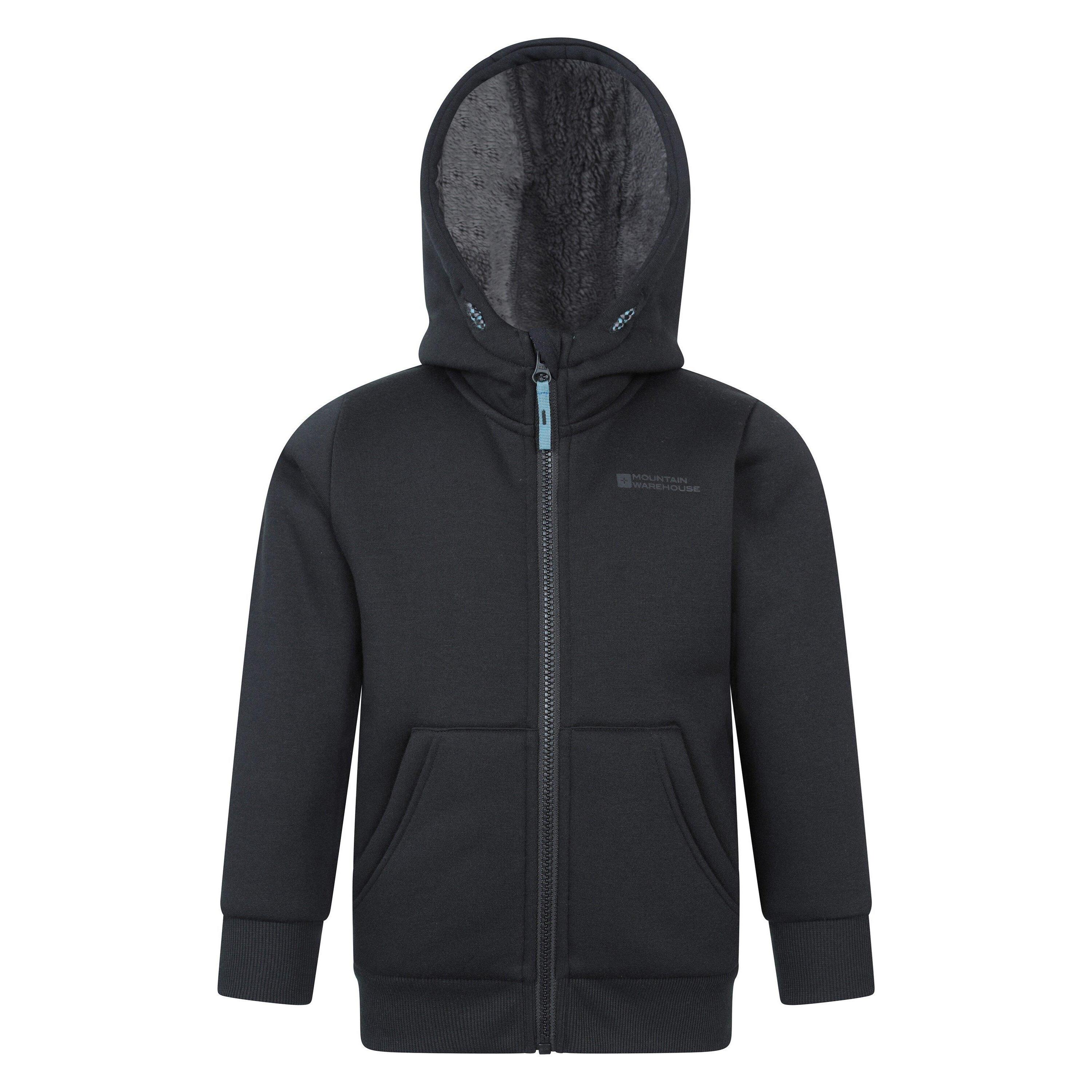 MOUNTAIN WAREHOUSE Childrens/Kids Nordic II Full Zip Hoodie (Black)