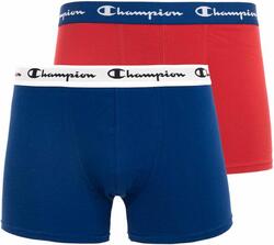 Boxers homme Champion lot de 2 rouge et corail fluo S