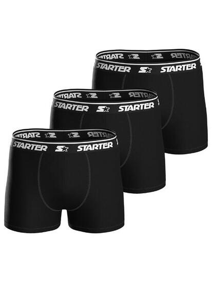 Starter 3pk Boxers S Black