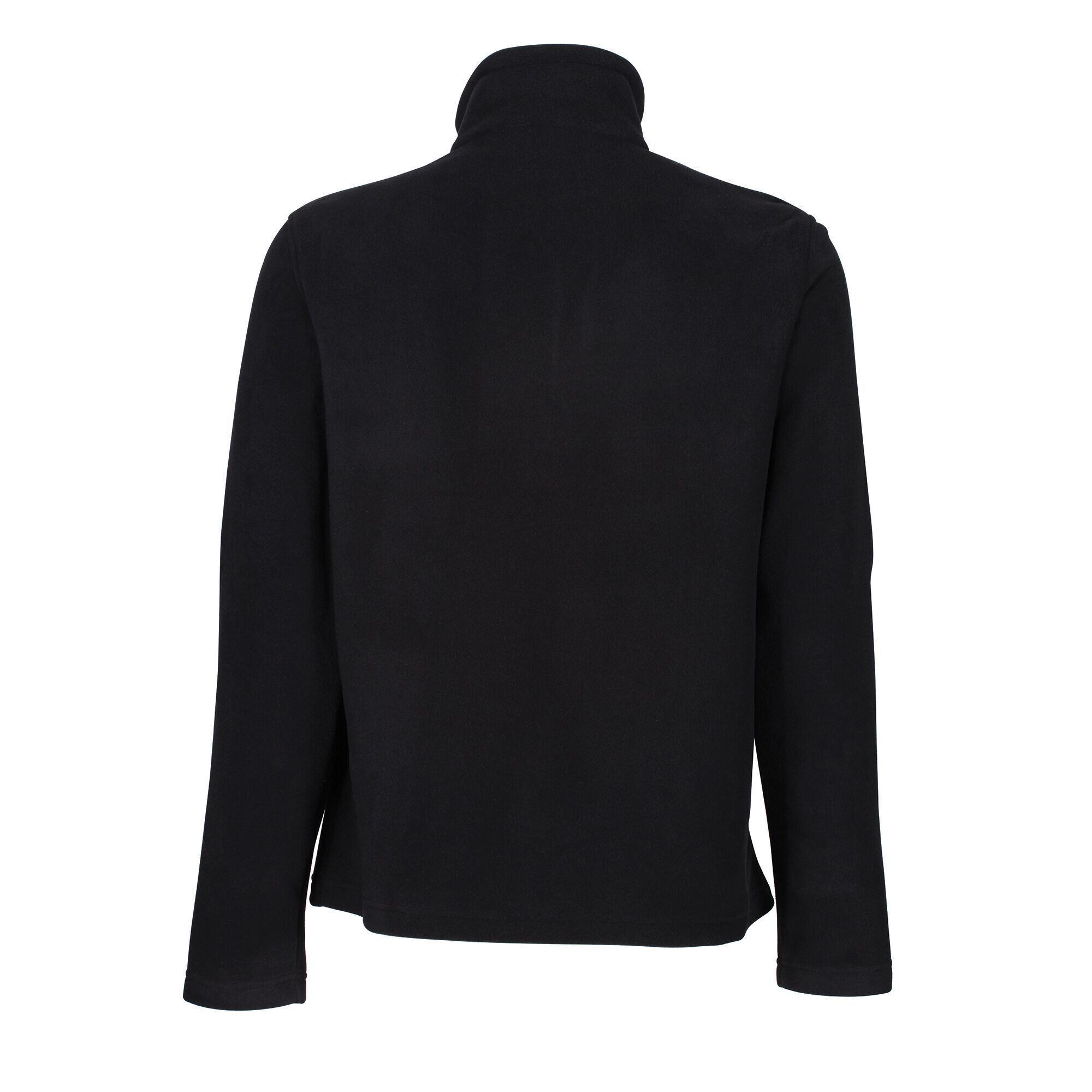 Mens Half Zip Fleece (Black) 2/5