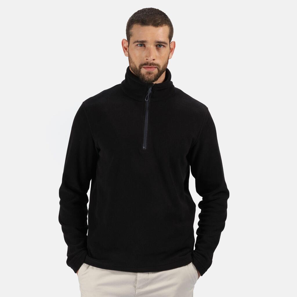 Mens Half Zip Fleece (Black)