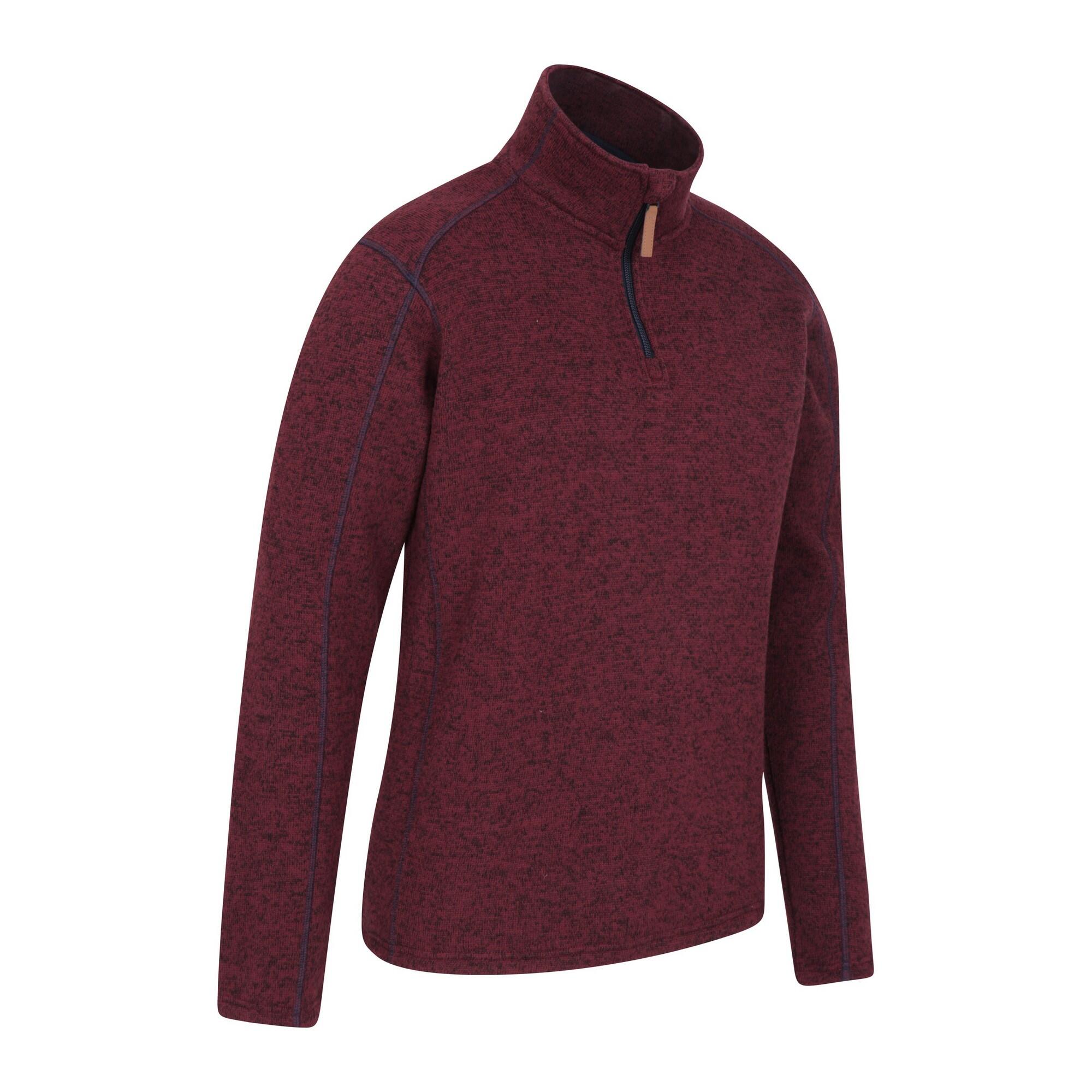 Haut Polaire IDRIS Homme (Rouge Foncé) 3/4