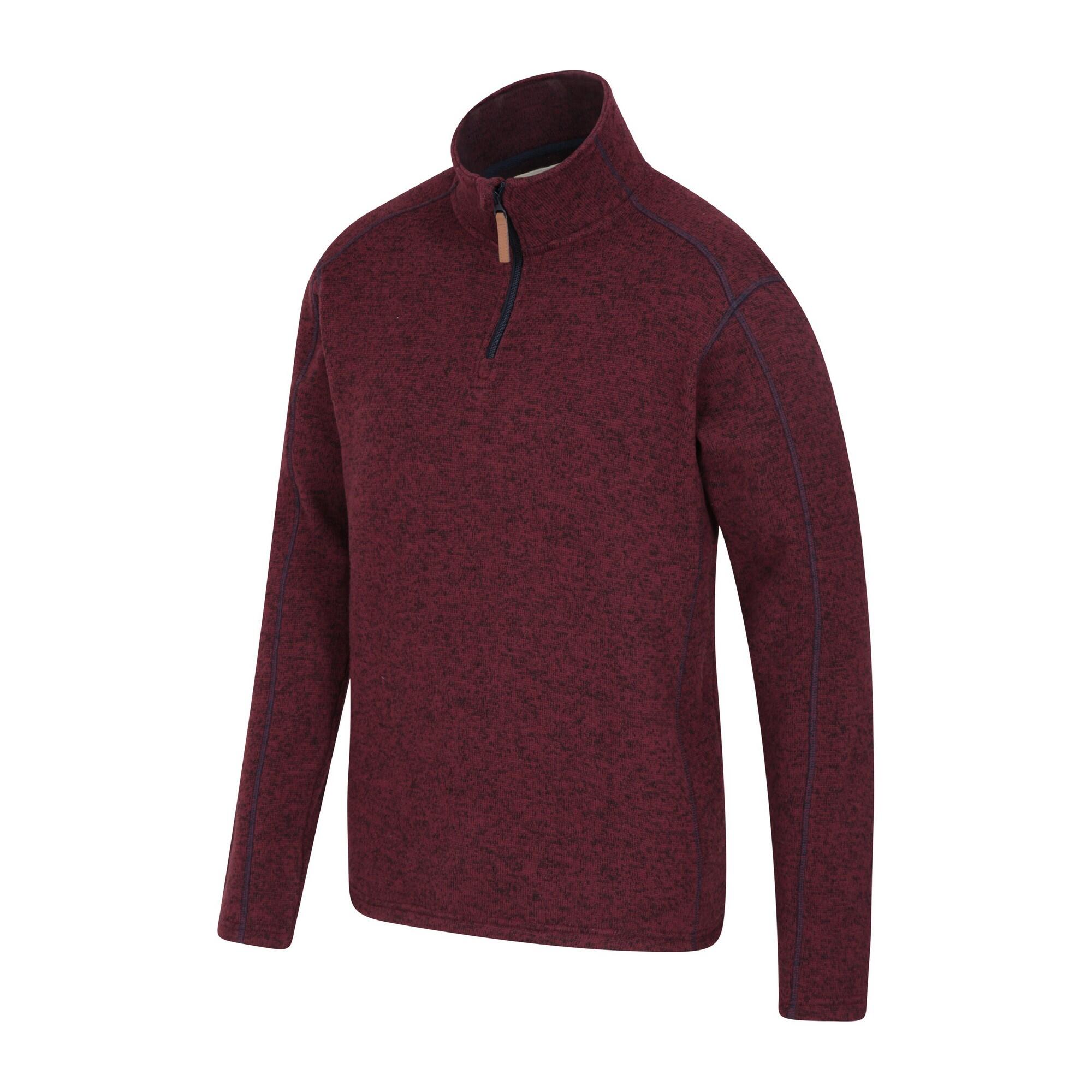 Haut Polaire IDRIS Homme (Rouge Foncé) 2/4