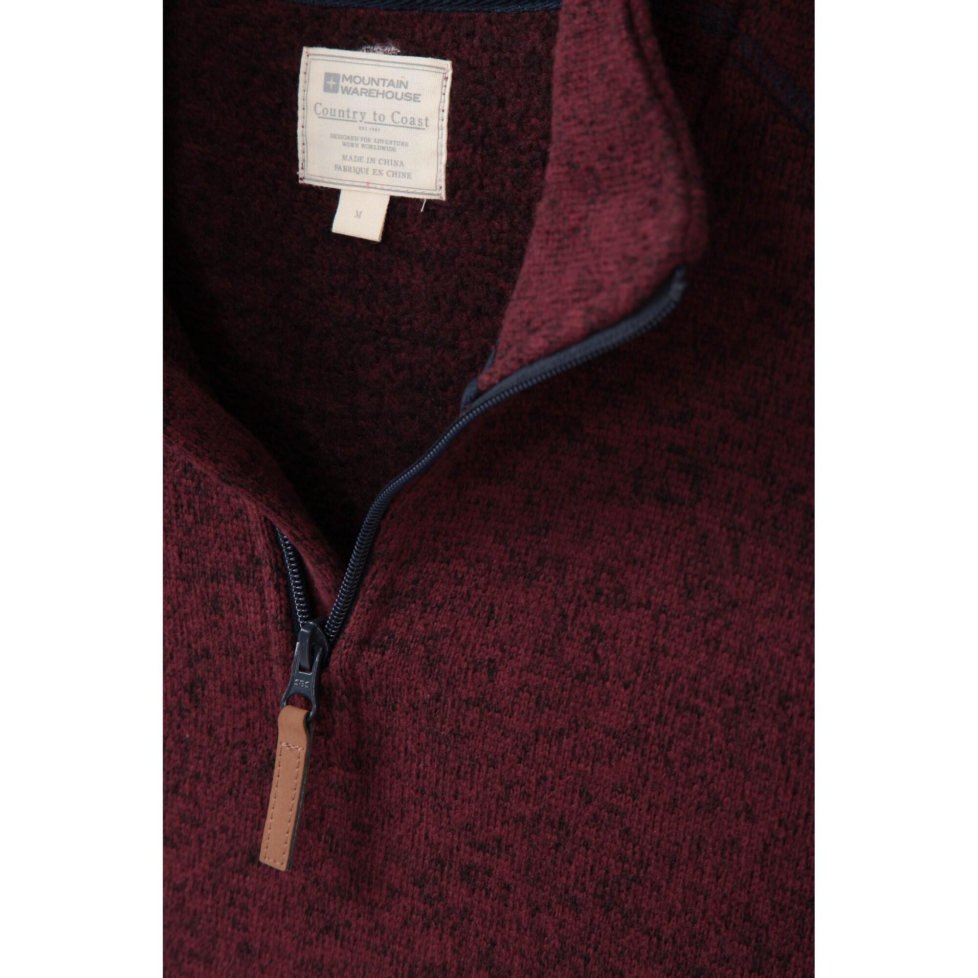 Haut Polaire IDRIS Homme (Rouge Foncé) 4/4